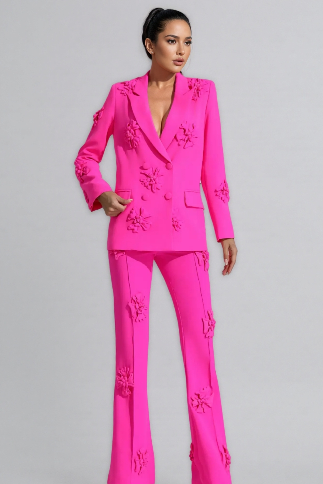 Alena Blouse jacket & trousers two-piece set