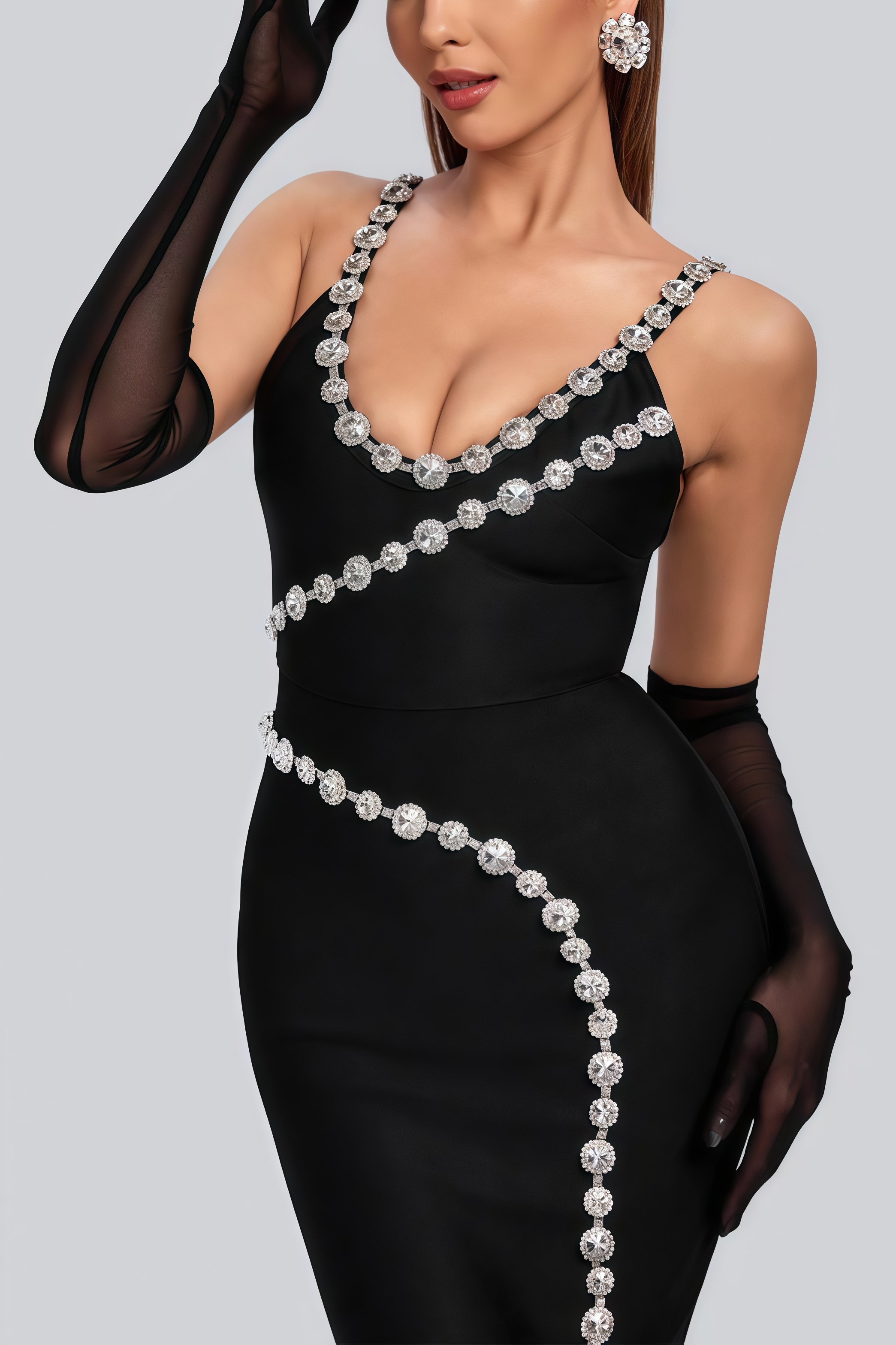 Wyntat Black Mesh Gloves