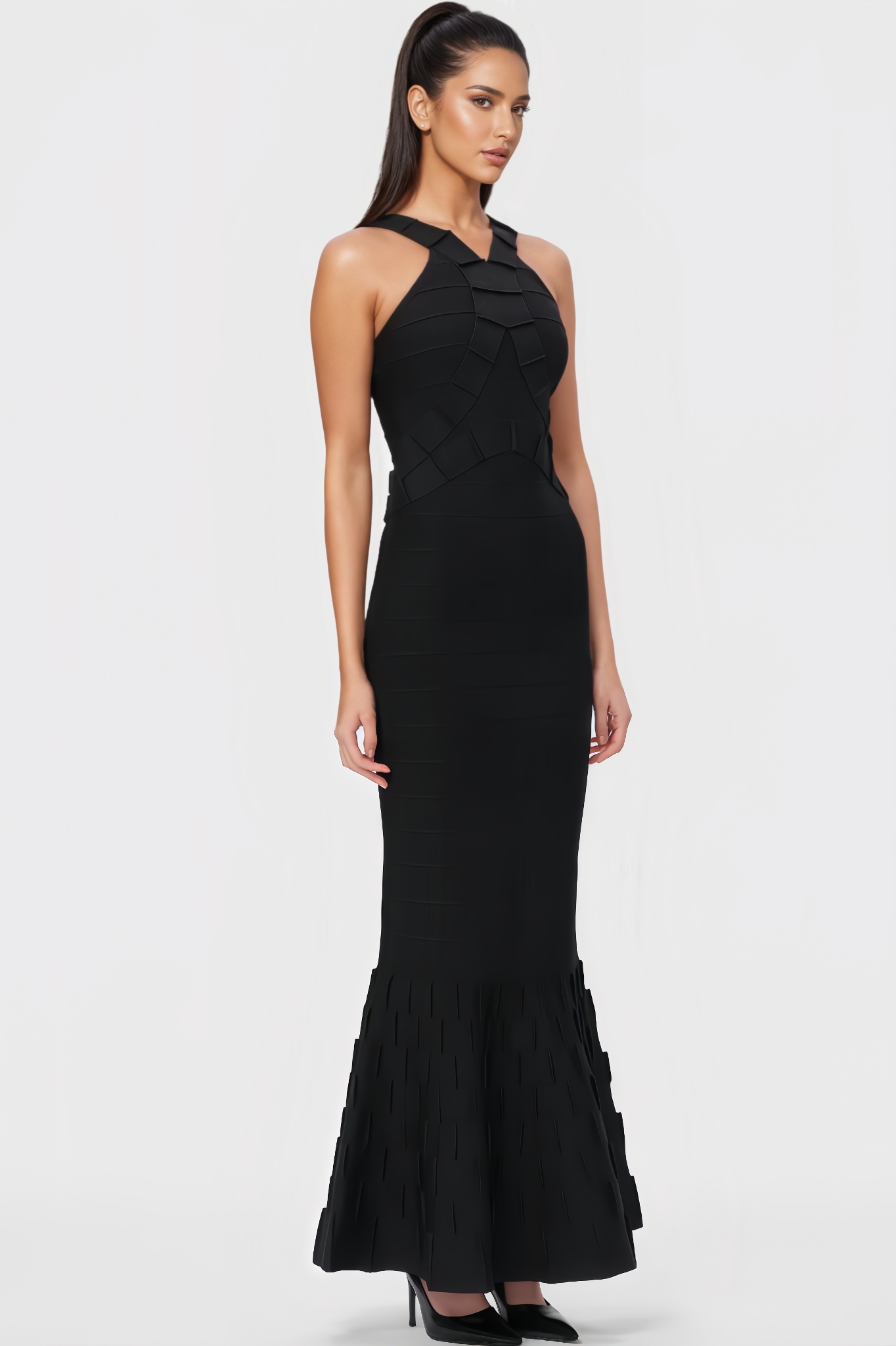 Johe Sleeveless Bandage Maxi Dress