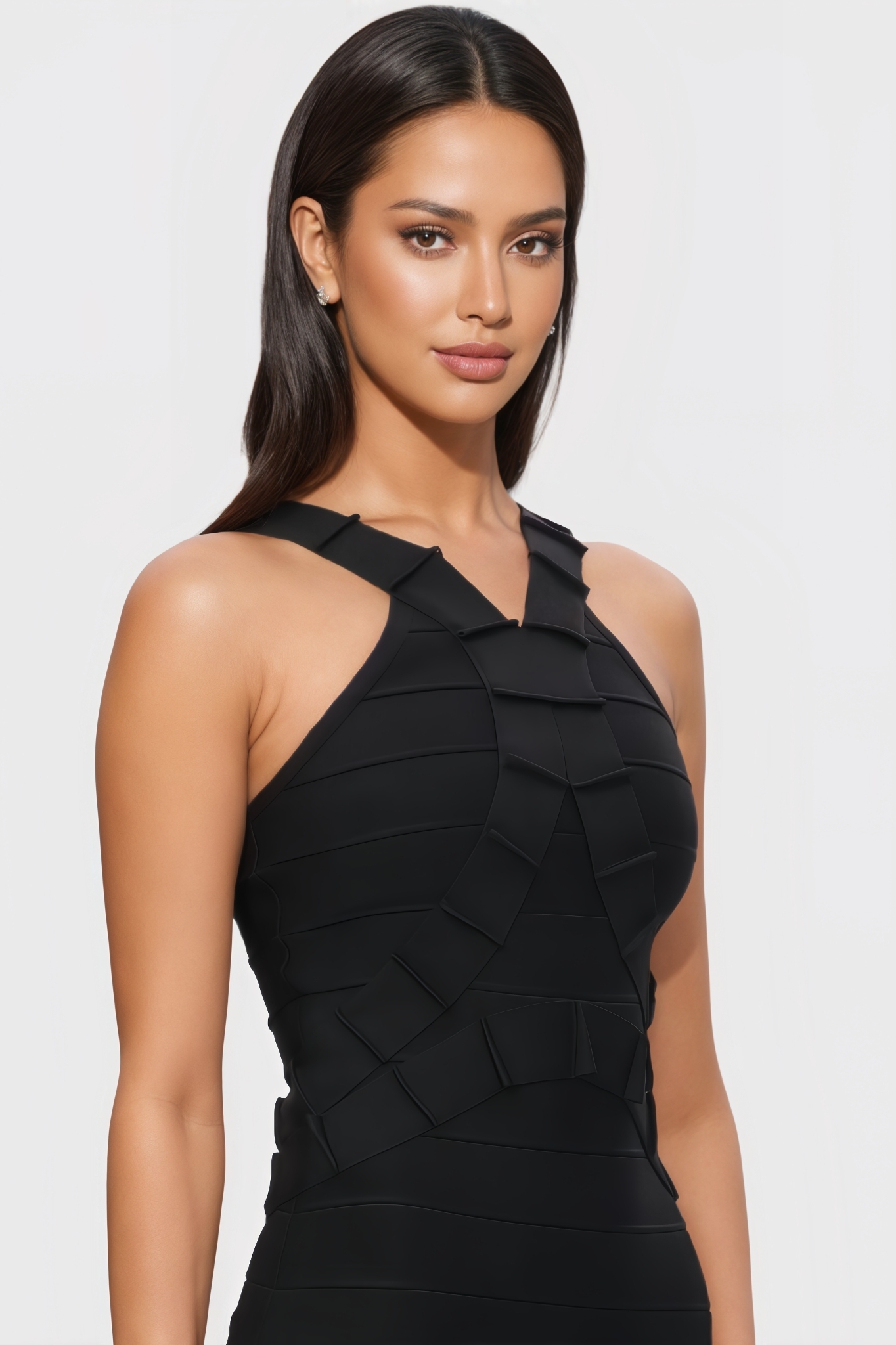 Johe Sleeveless Bandage Maxi Dress