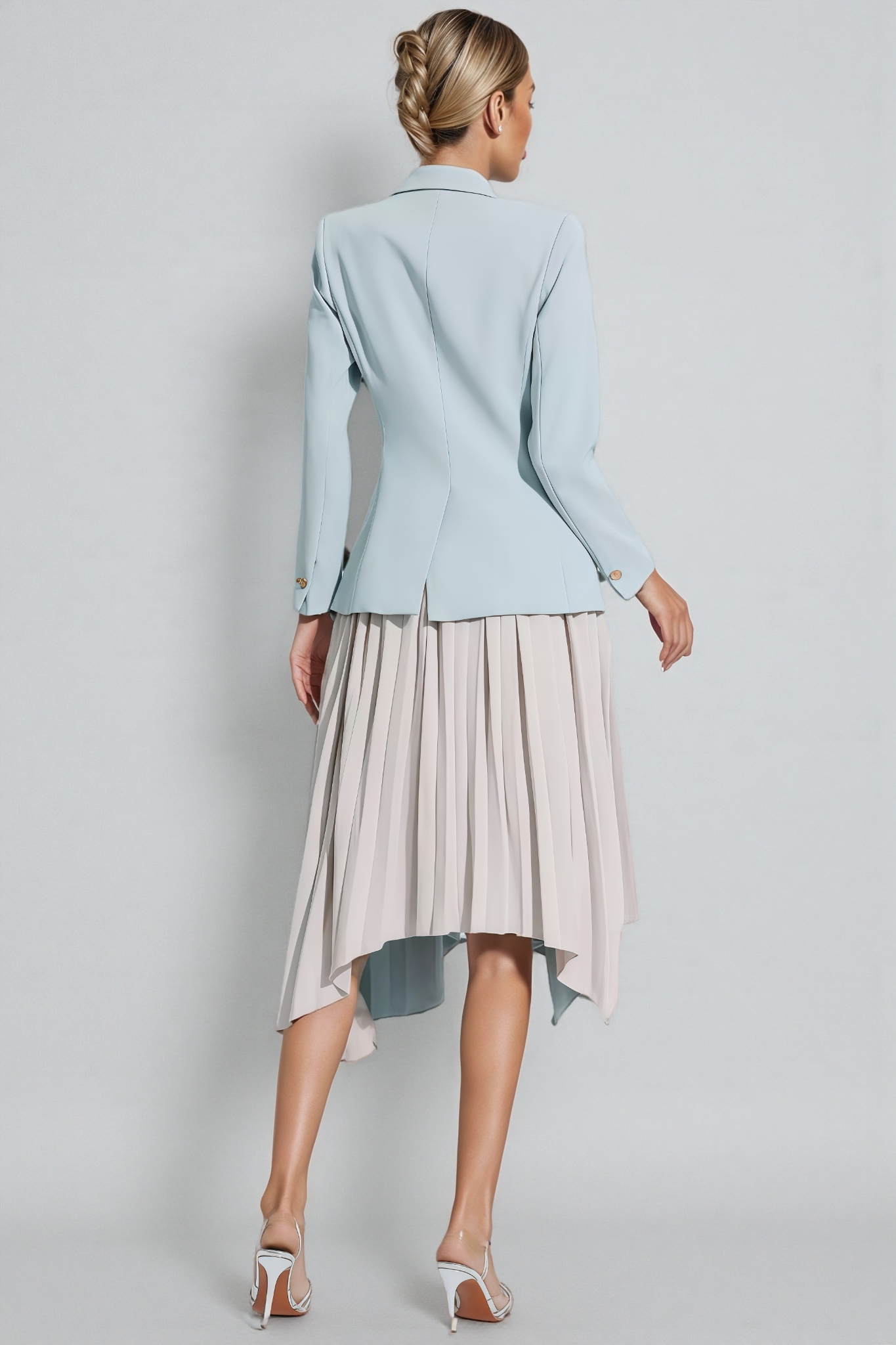 Edward Gray Ruched Blazer Set