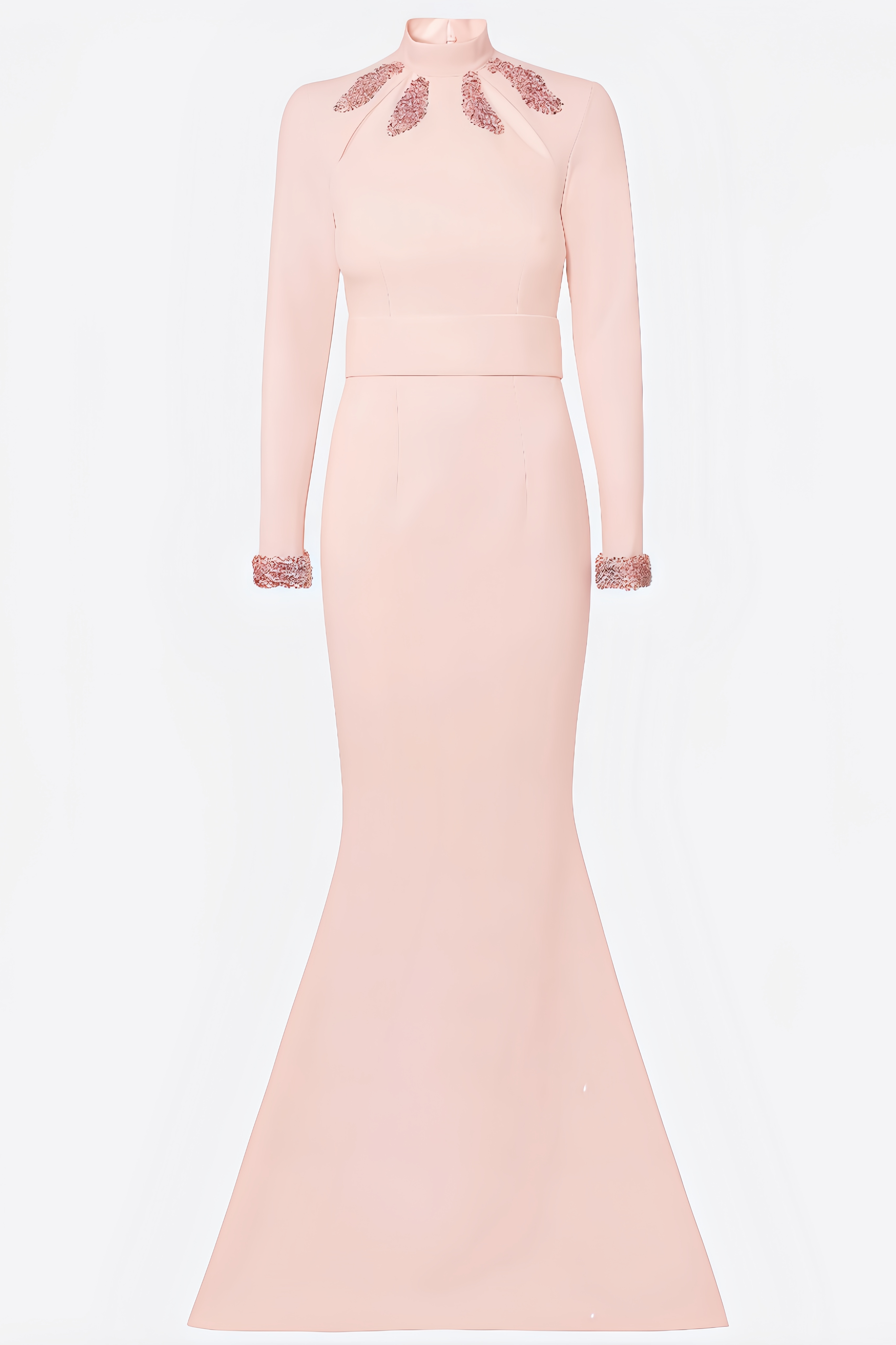 Dixie Leaf Embroidery Maxi Dress