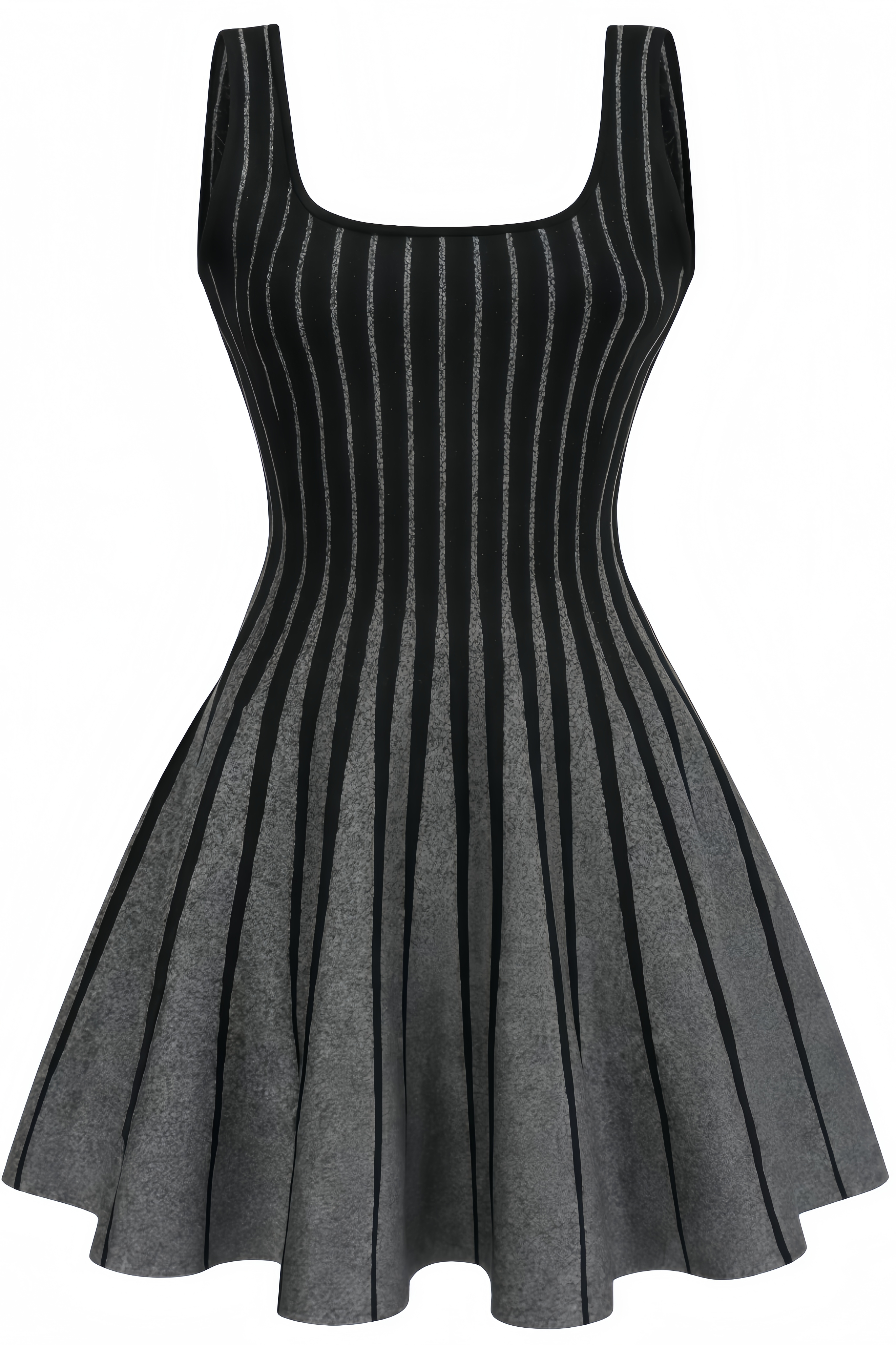 Orsen Glittered Flared Mini Dress