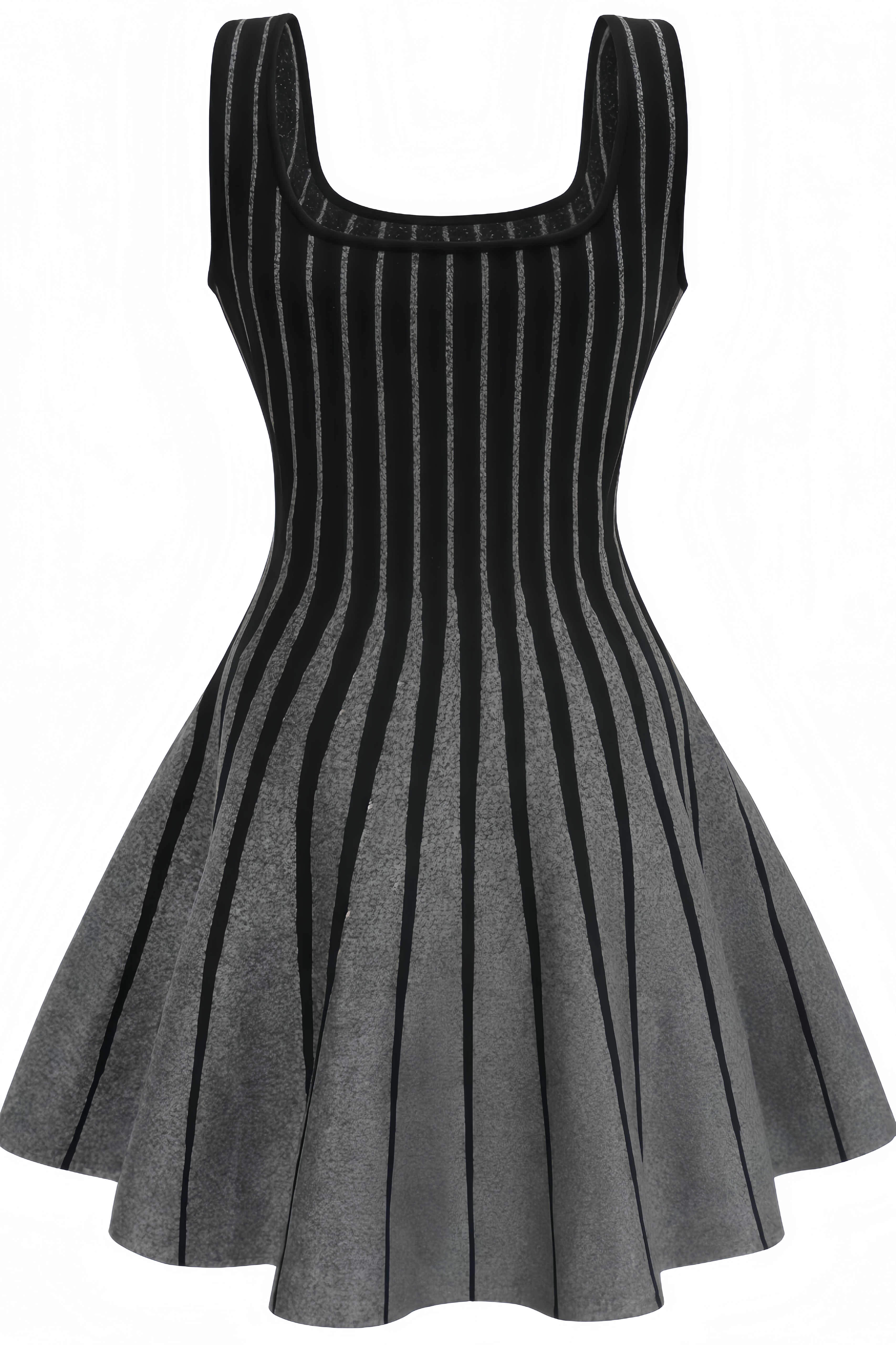 Orsen Glittered Flared Mini Dress