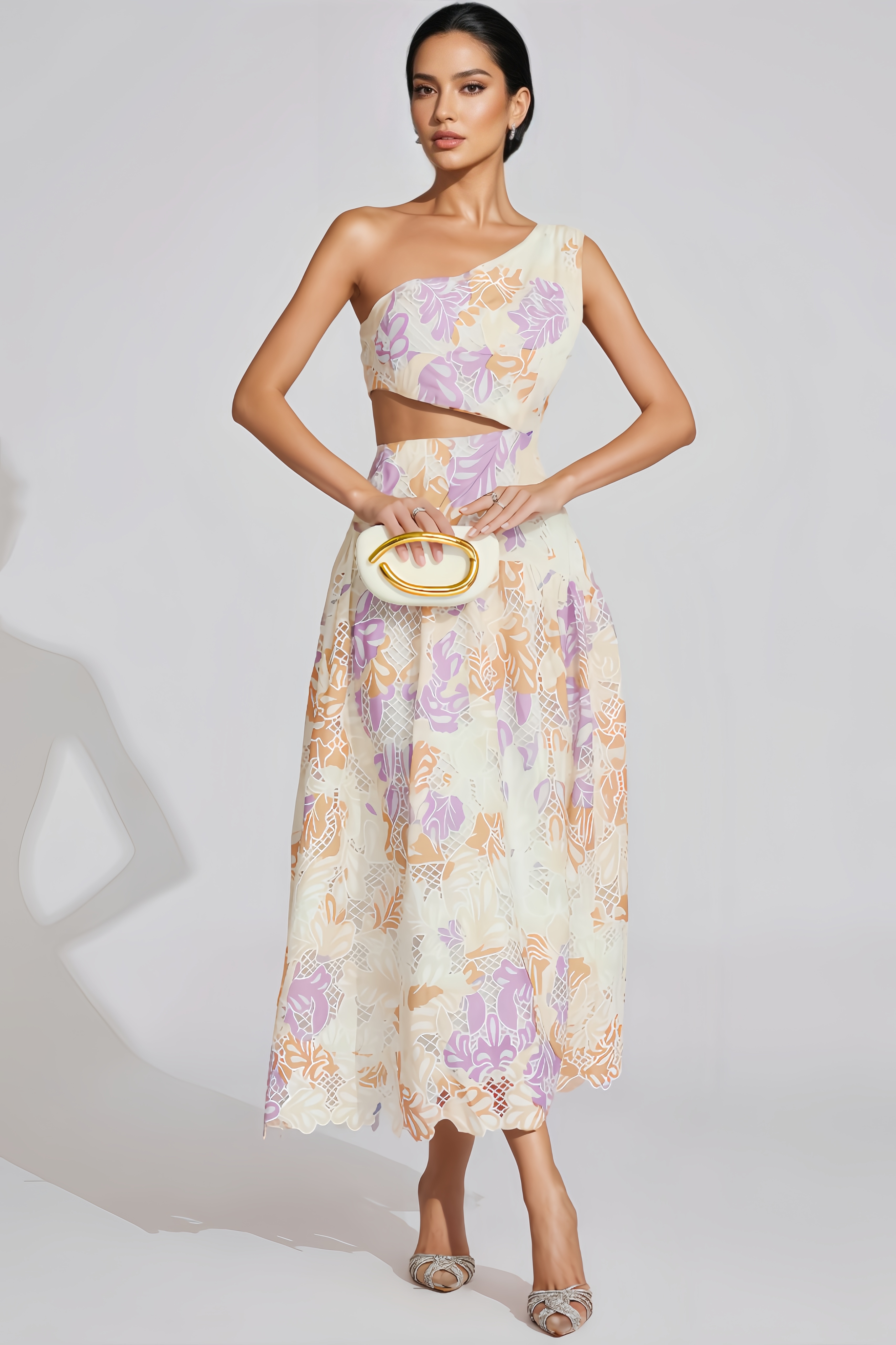 Aurore Yellow Off-Shoulder Maxi Dress