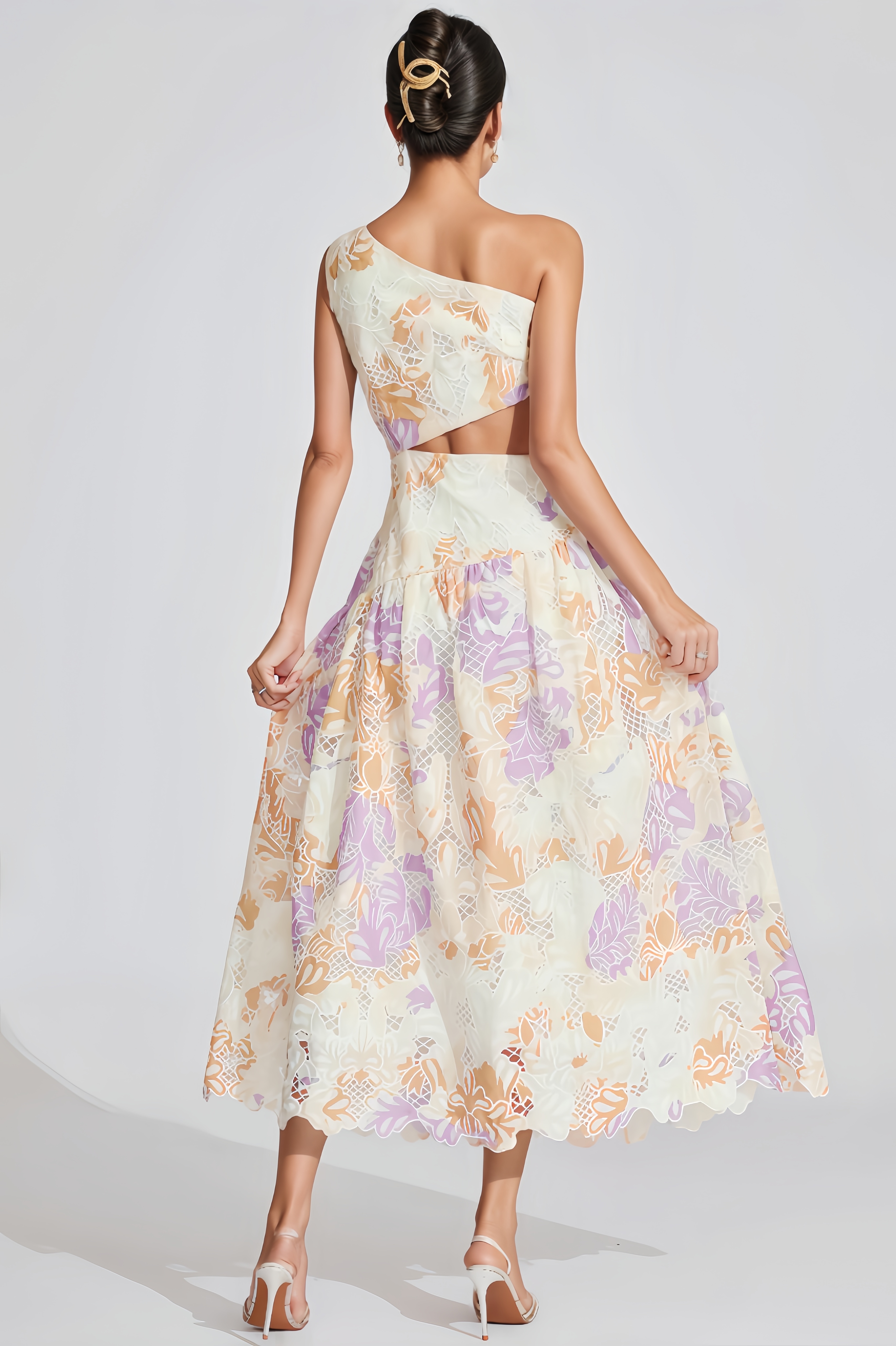 Aurore Yellow Off-Shoulder Maxi Dress