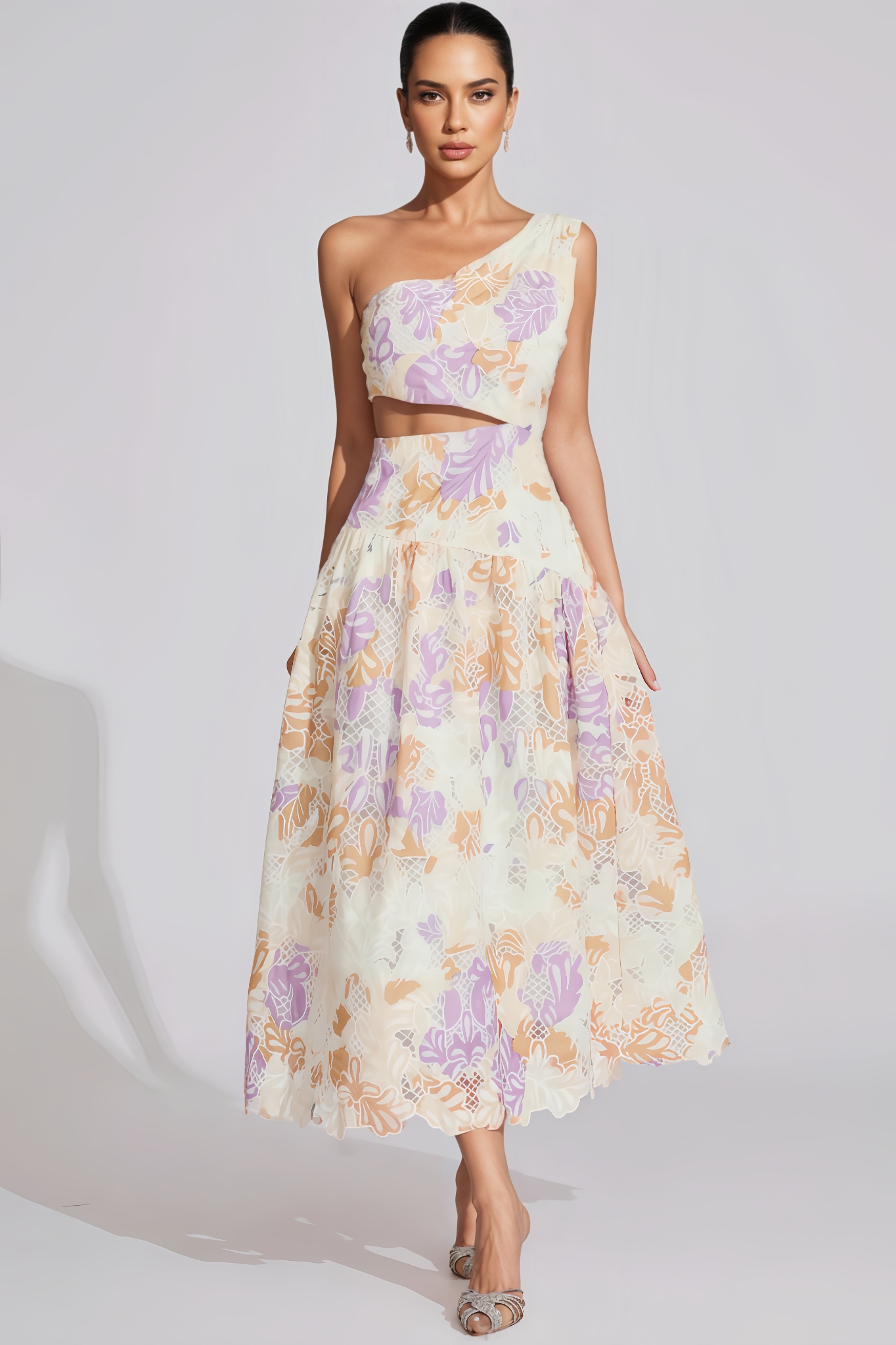 Aurore Yellow Off-Shoulder Maxi Dress