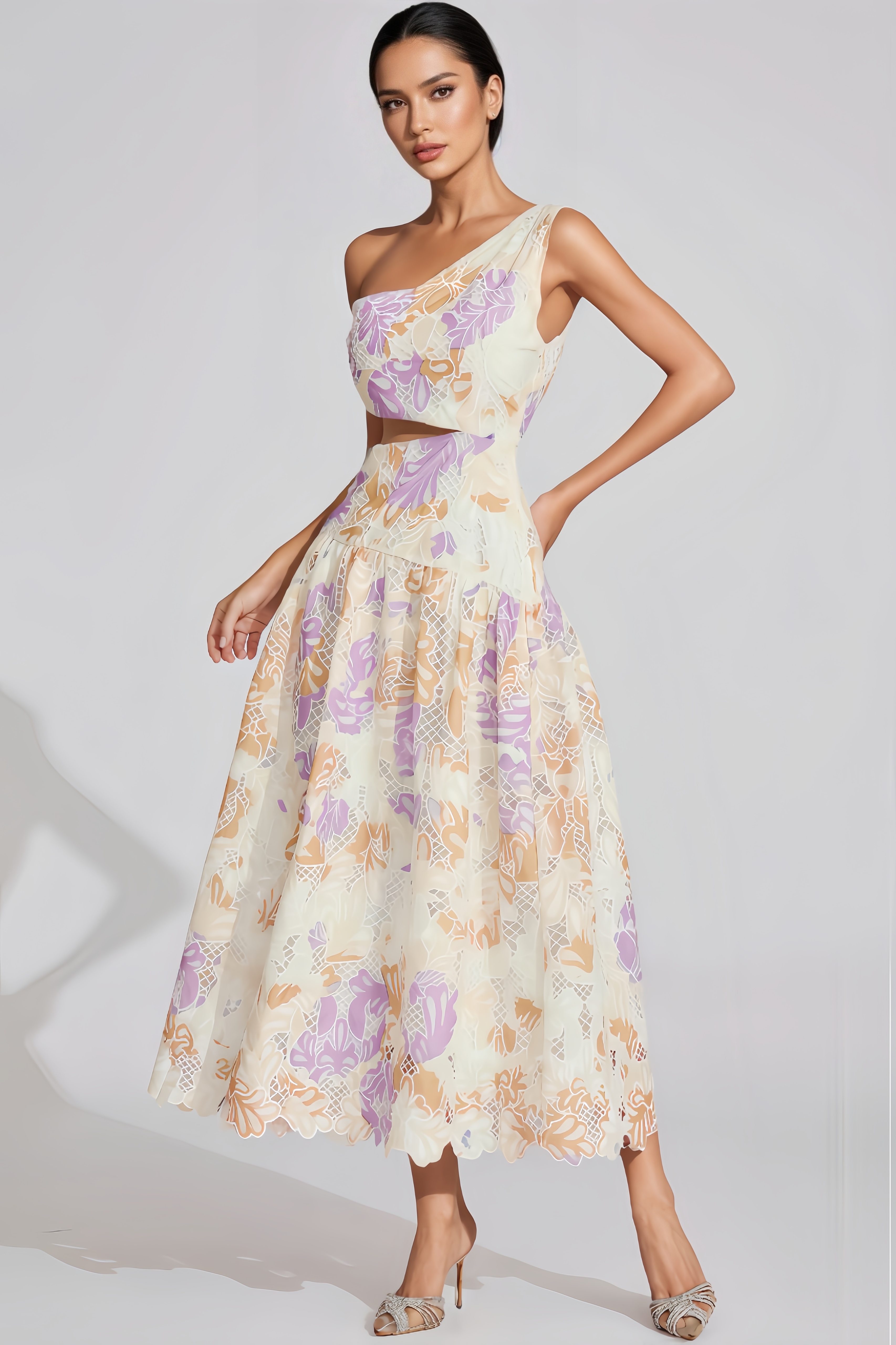 Aurore Yellow Off-Shoulder Maxi Dress