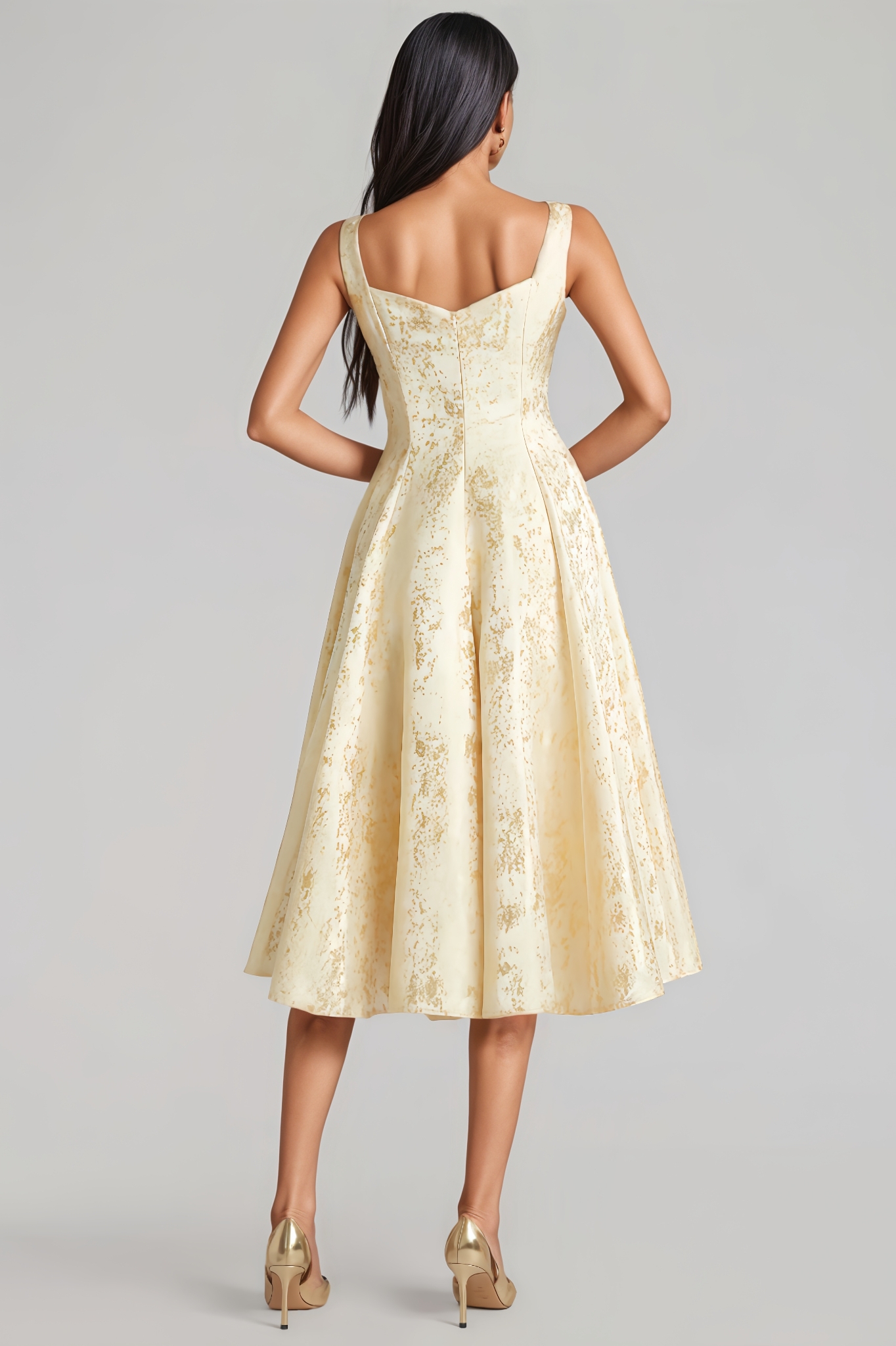 Adalee Sleeveless Flare Midi Dress