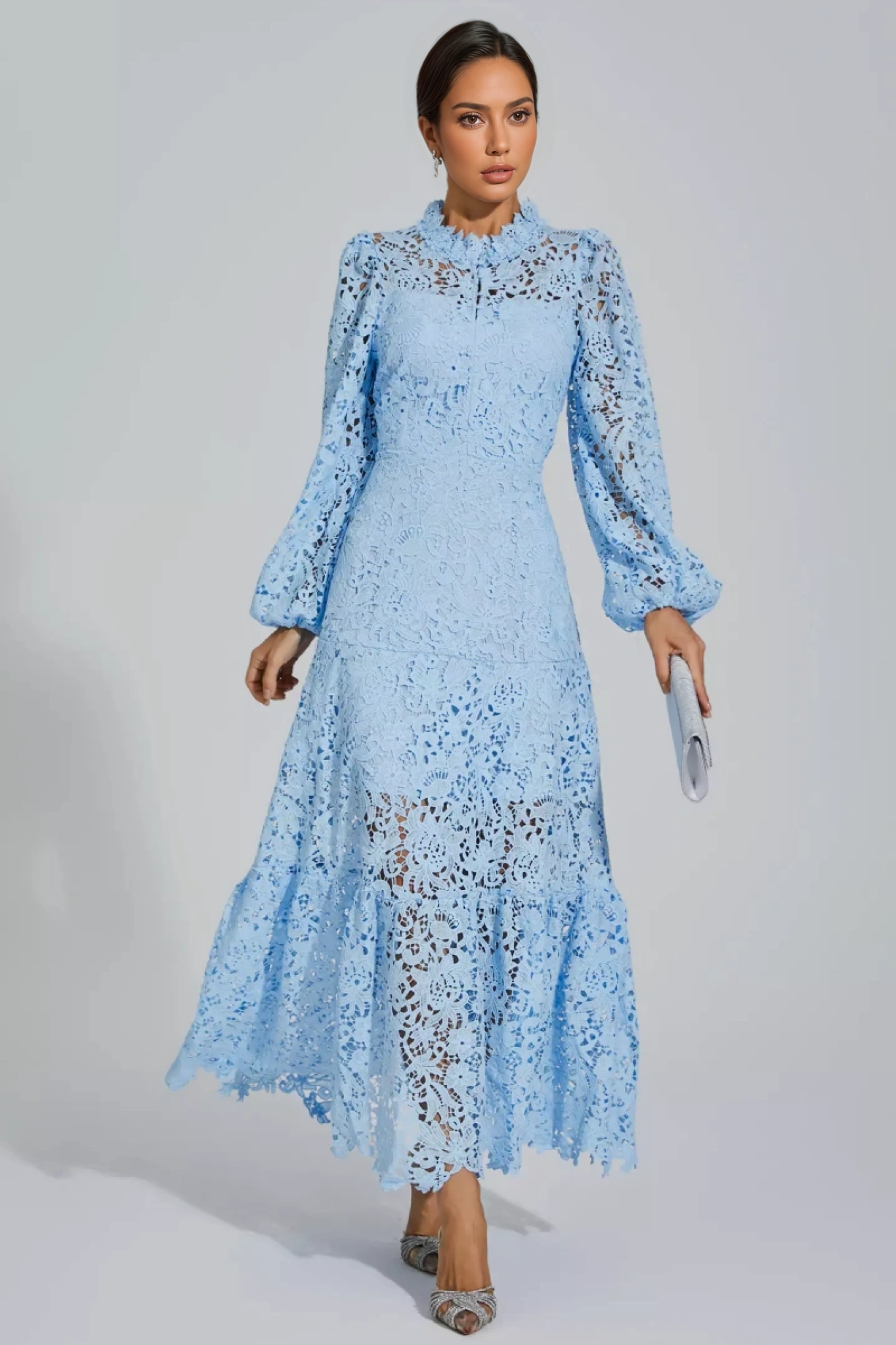 Noma Blue Cut Out Maxi Dress