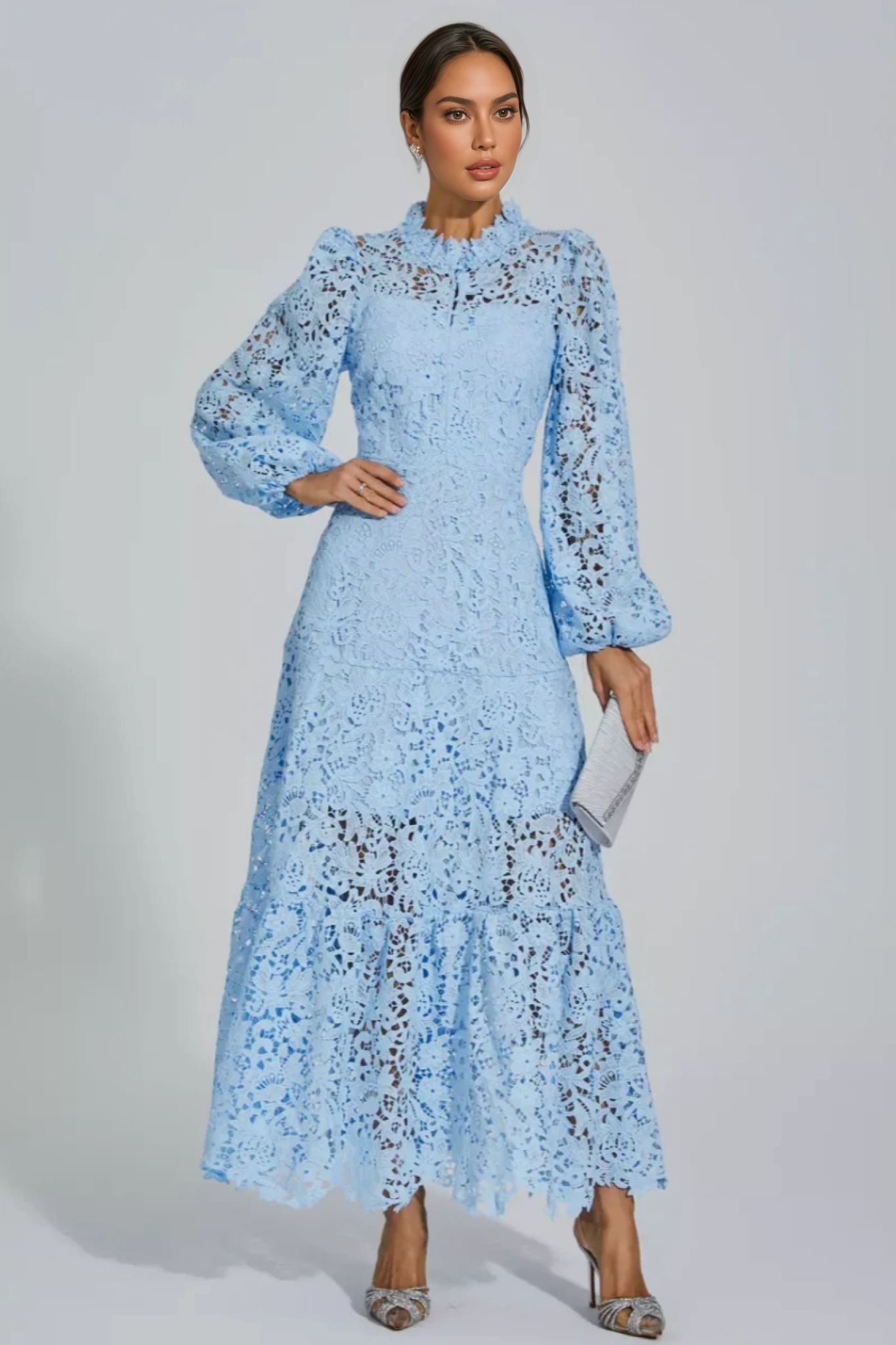 Noma Blue Cut Out Maxi Dress