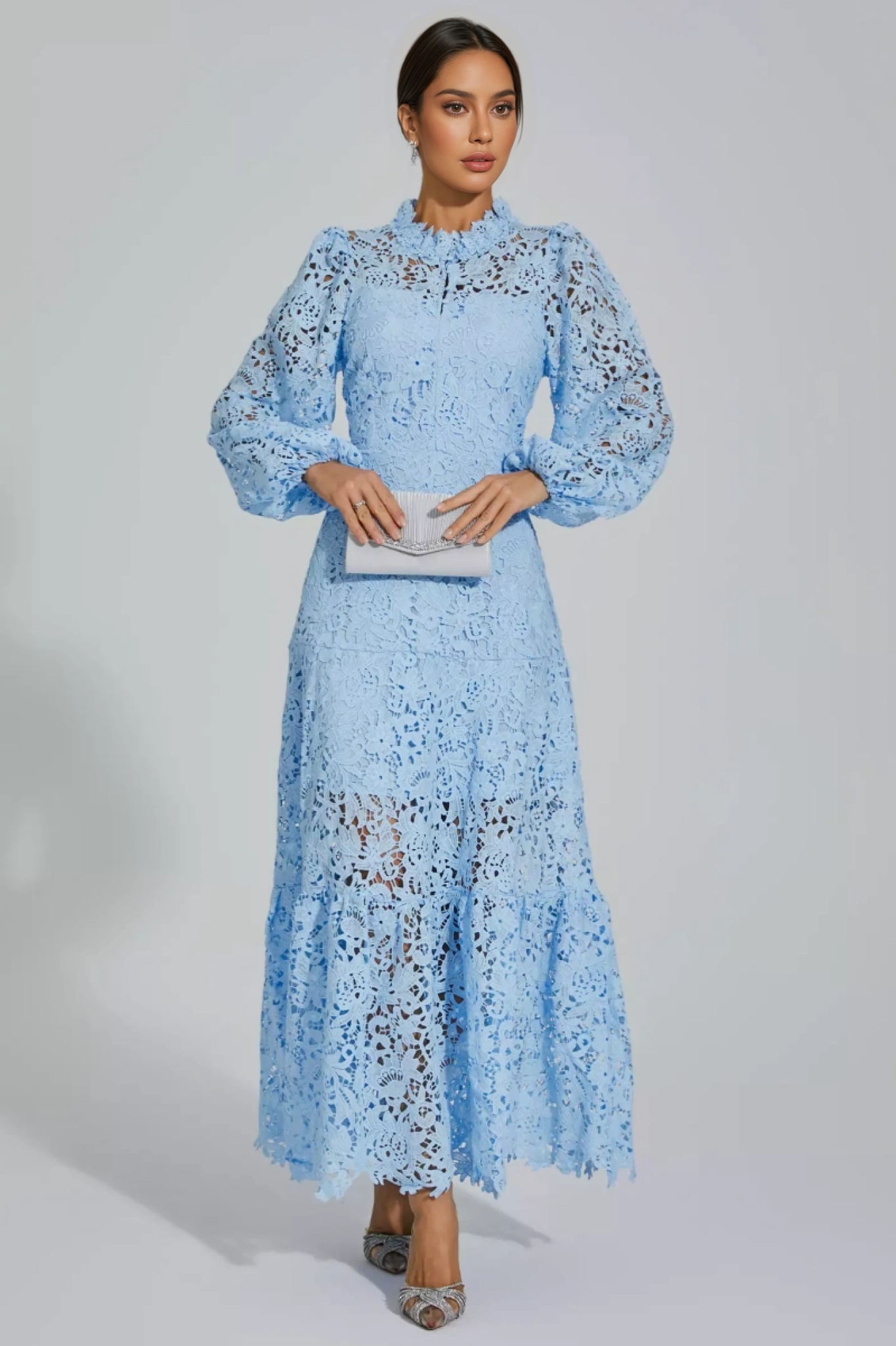 Noma Blue Cut Out Maxi Dress