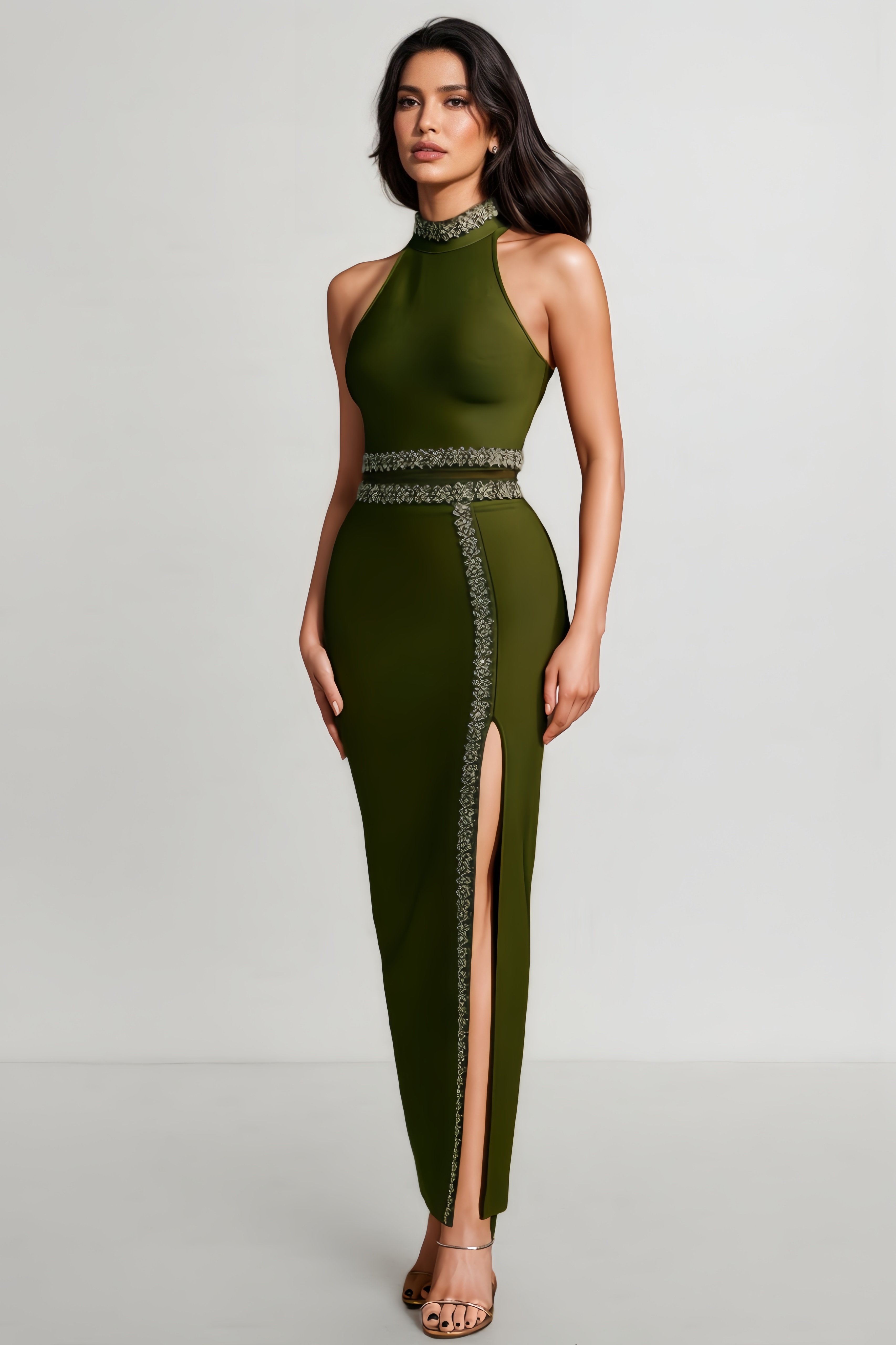 Pira Crystal Bandage Dress Set