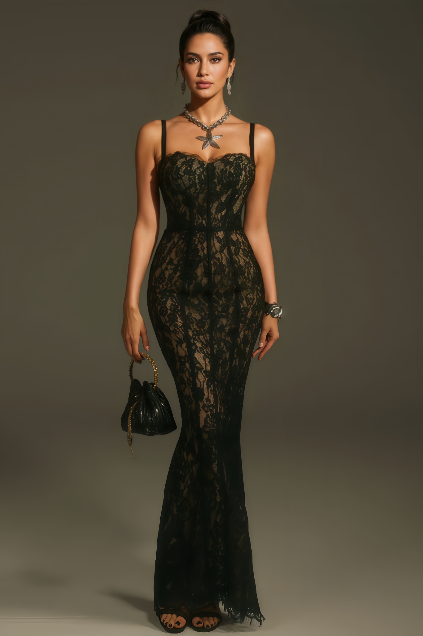 Una Lace Maxi Dress