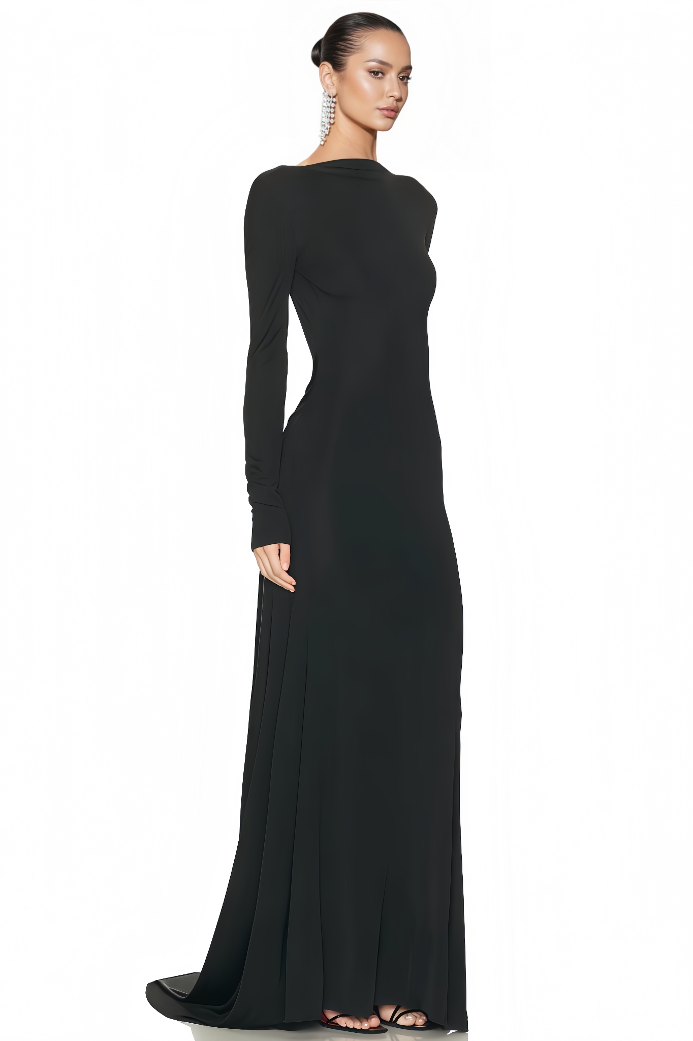 Ela Backless Streamer Maxi Dress