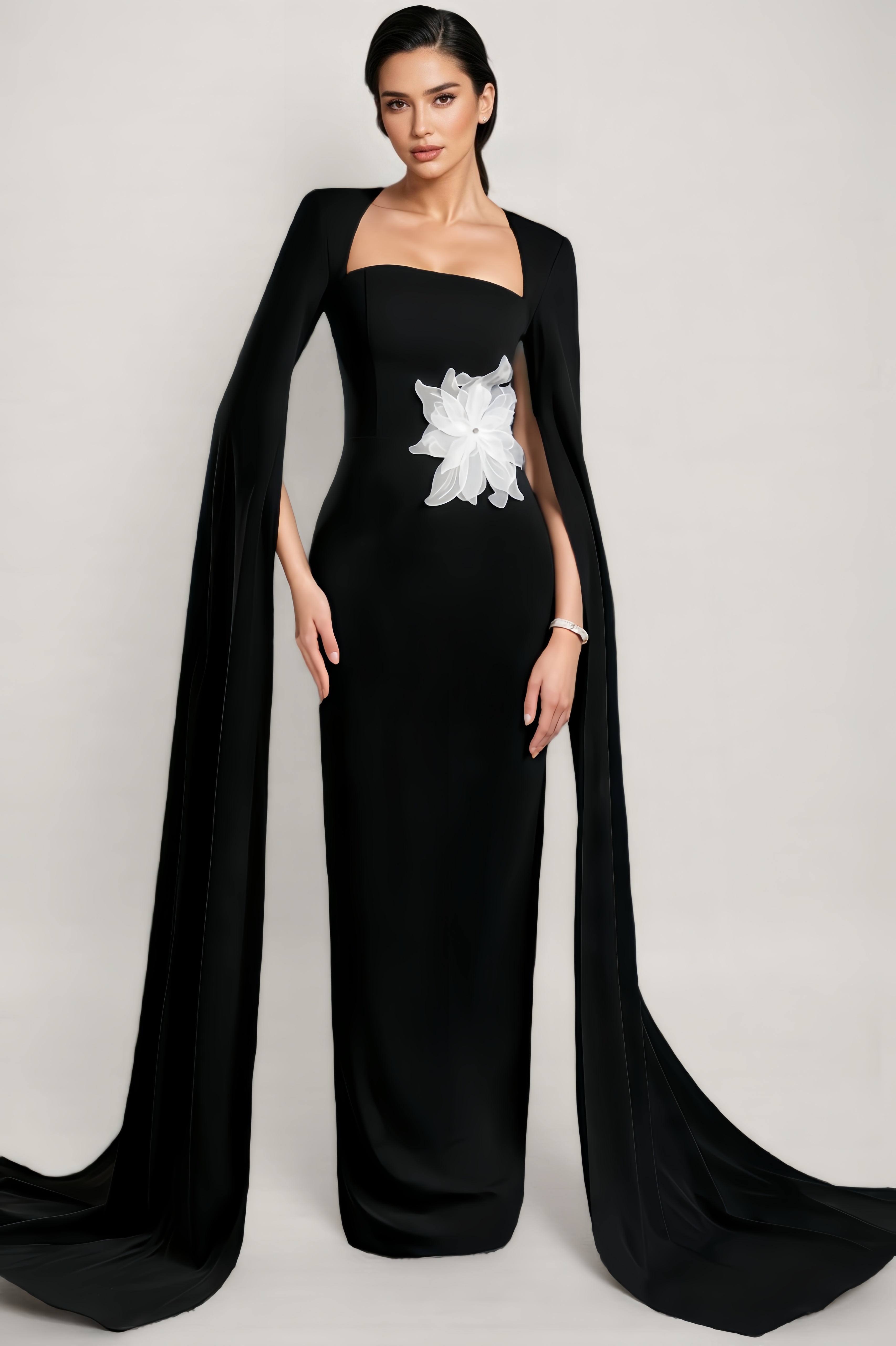 Kila Sleeve Floral Woven Maxi Dress