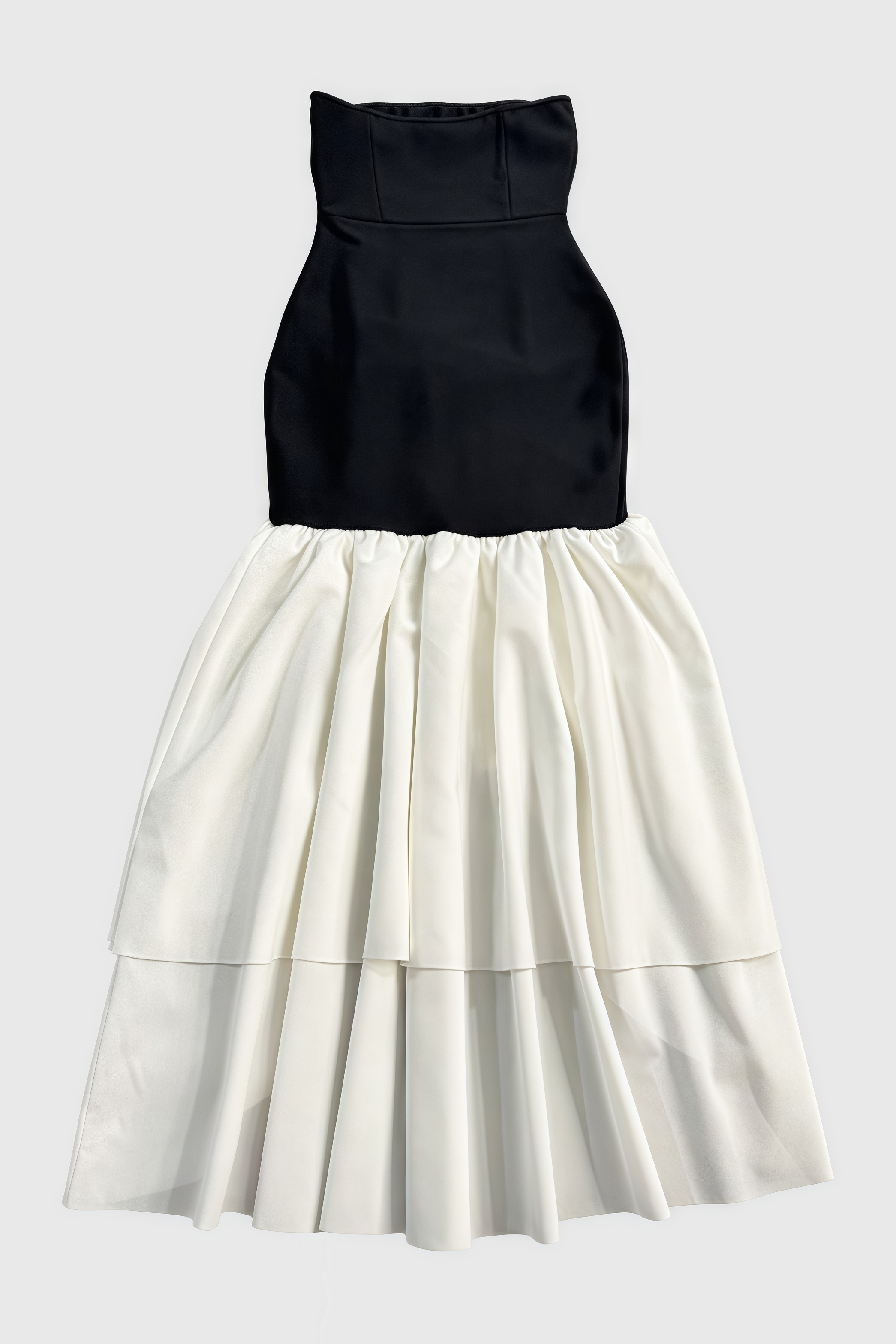 Mya Black Irregular Maxi Dress