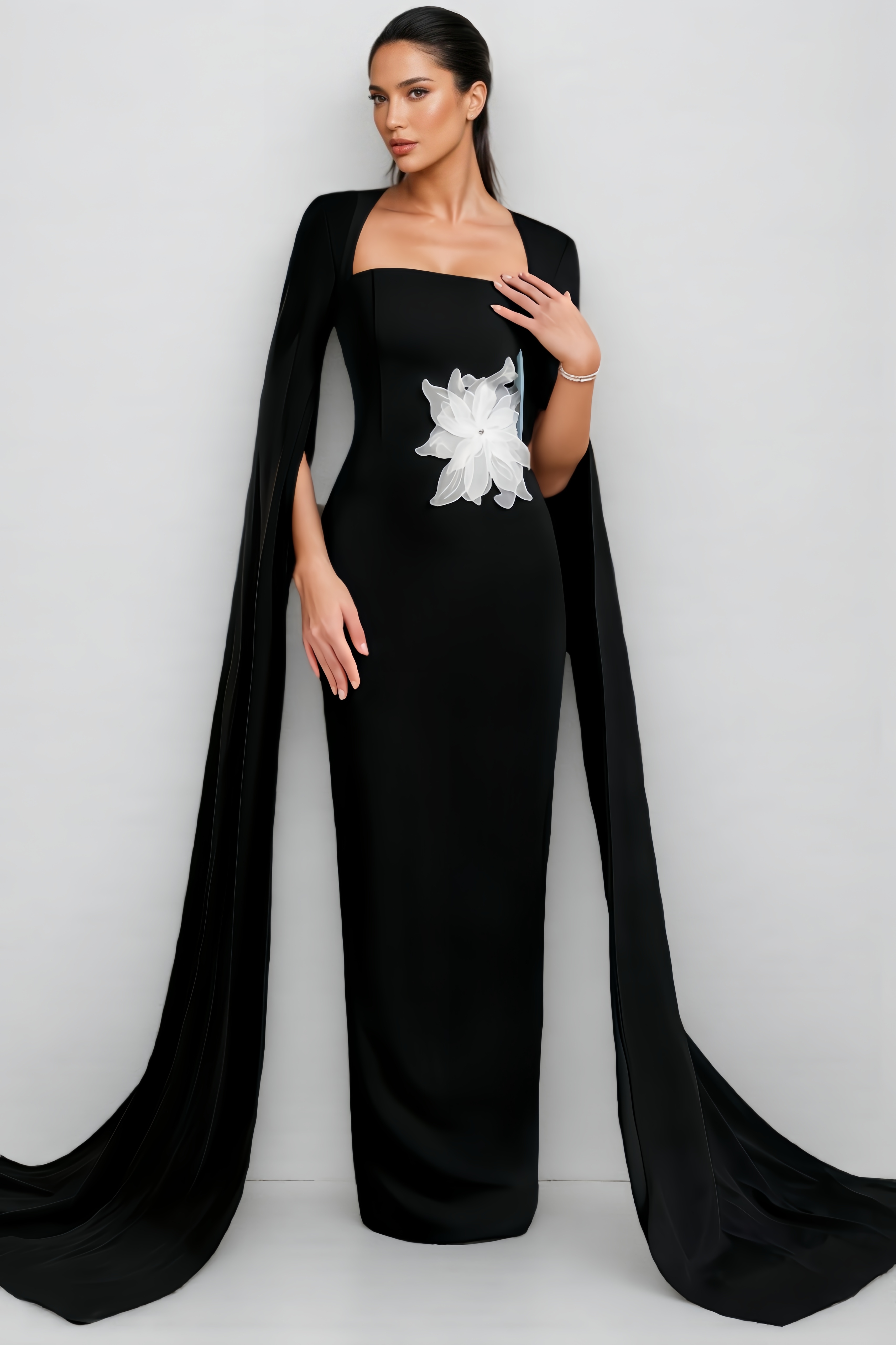 Kila Sleeve Floral Woven Maxi Dress