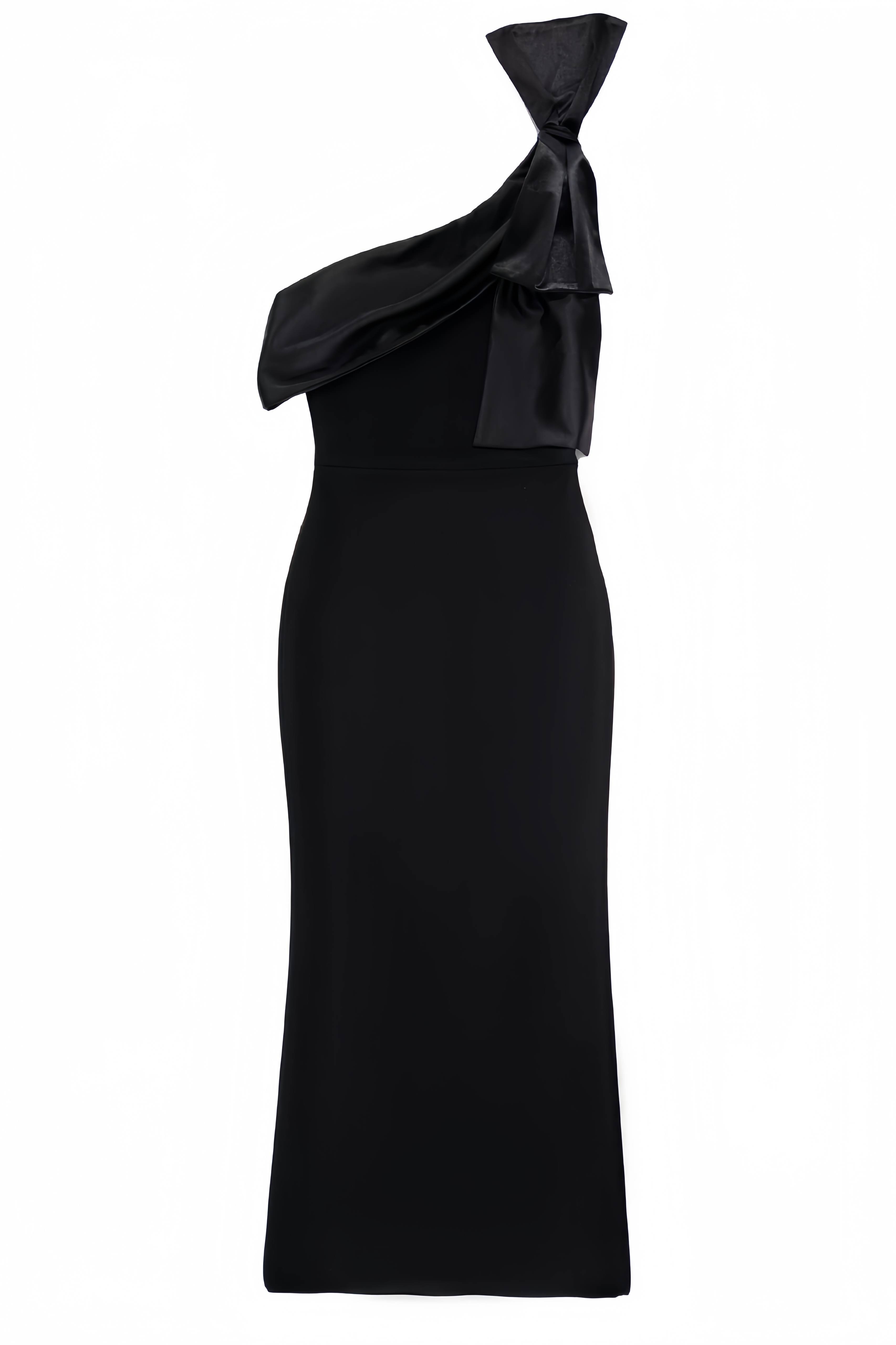 Jojo Bow One-Shoulder Maxi Dress