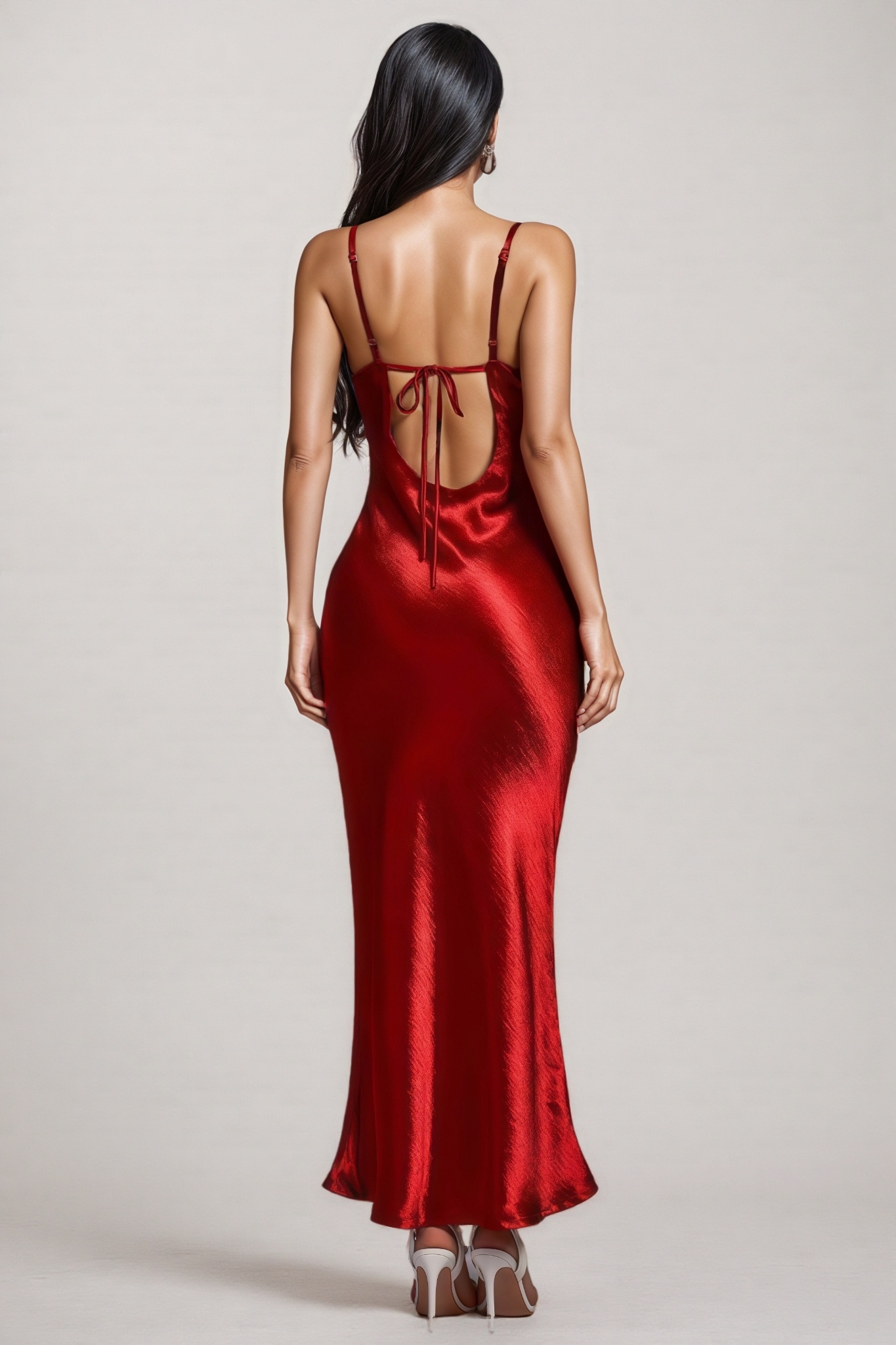 Paco Metallic Wine Maxi Dress