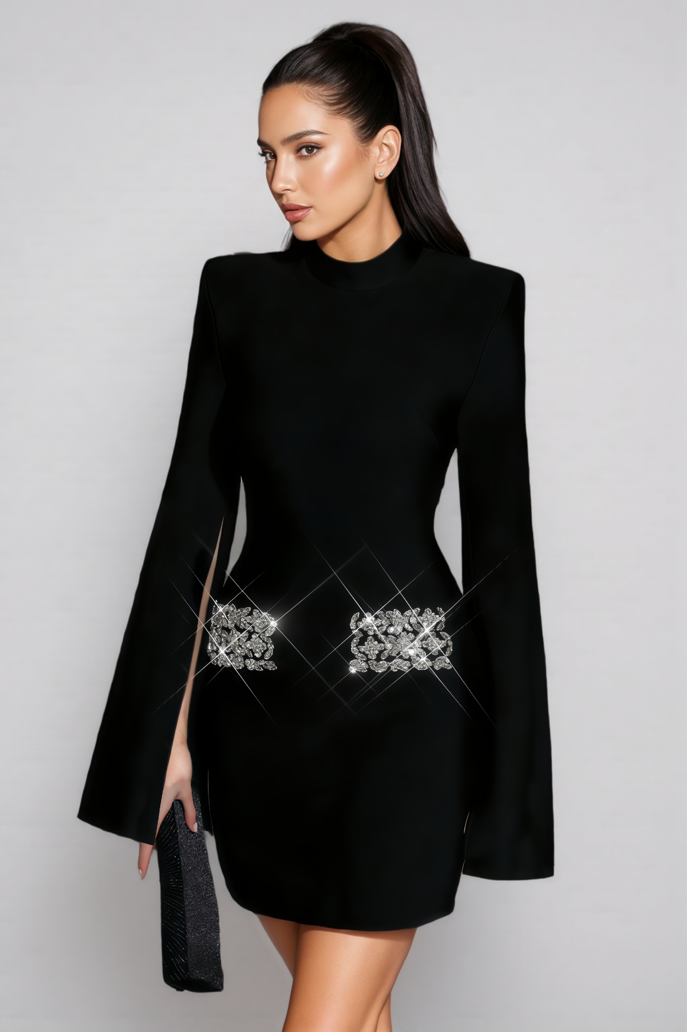 Brynd Bandage Diamond Mini Dress