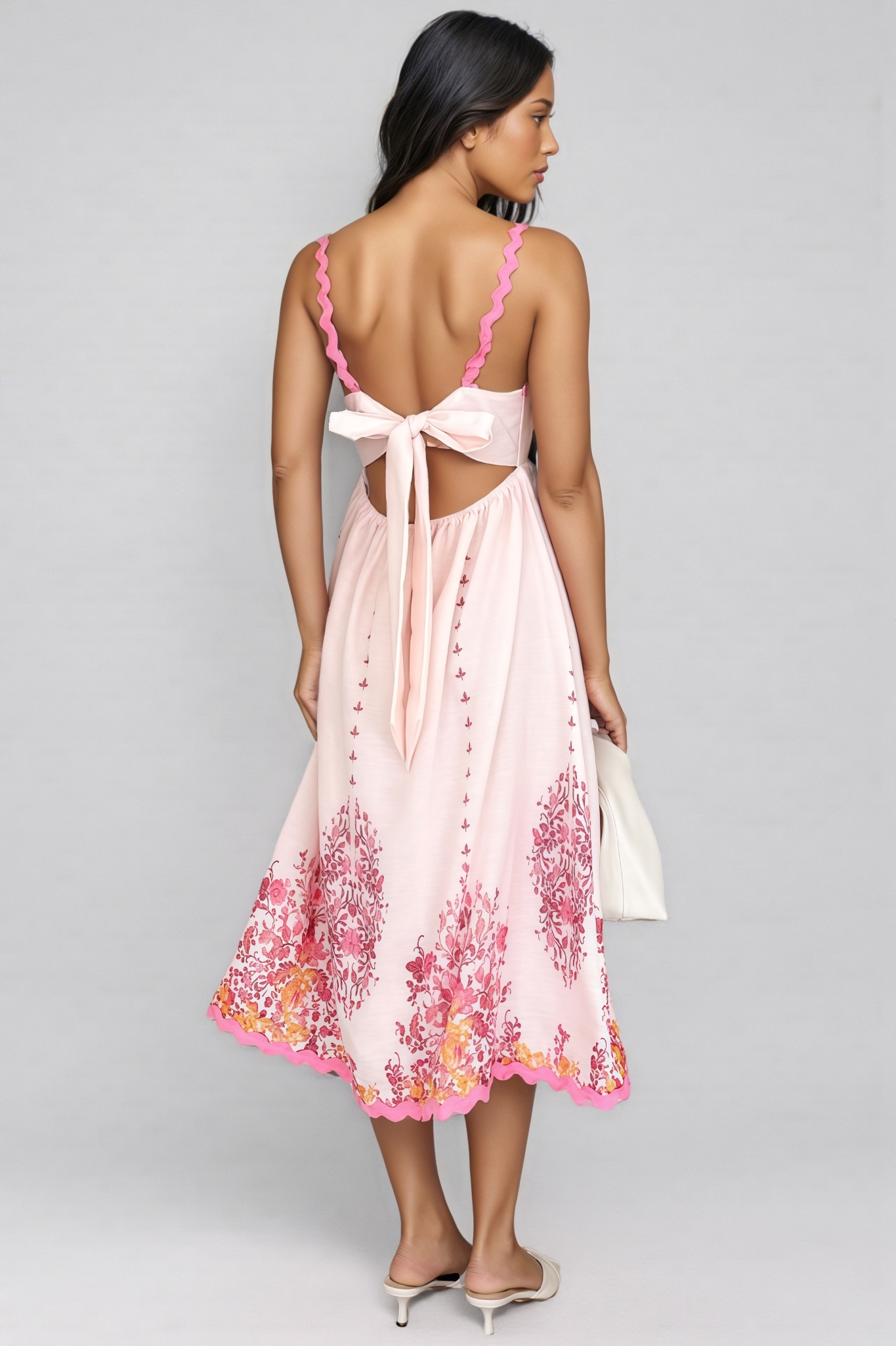 Nyssa Wave Skirt Halter Maxi Dress