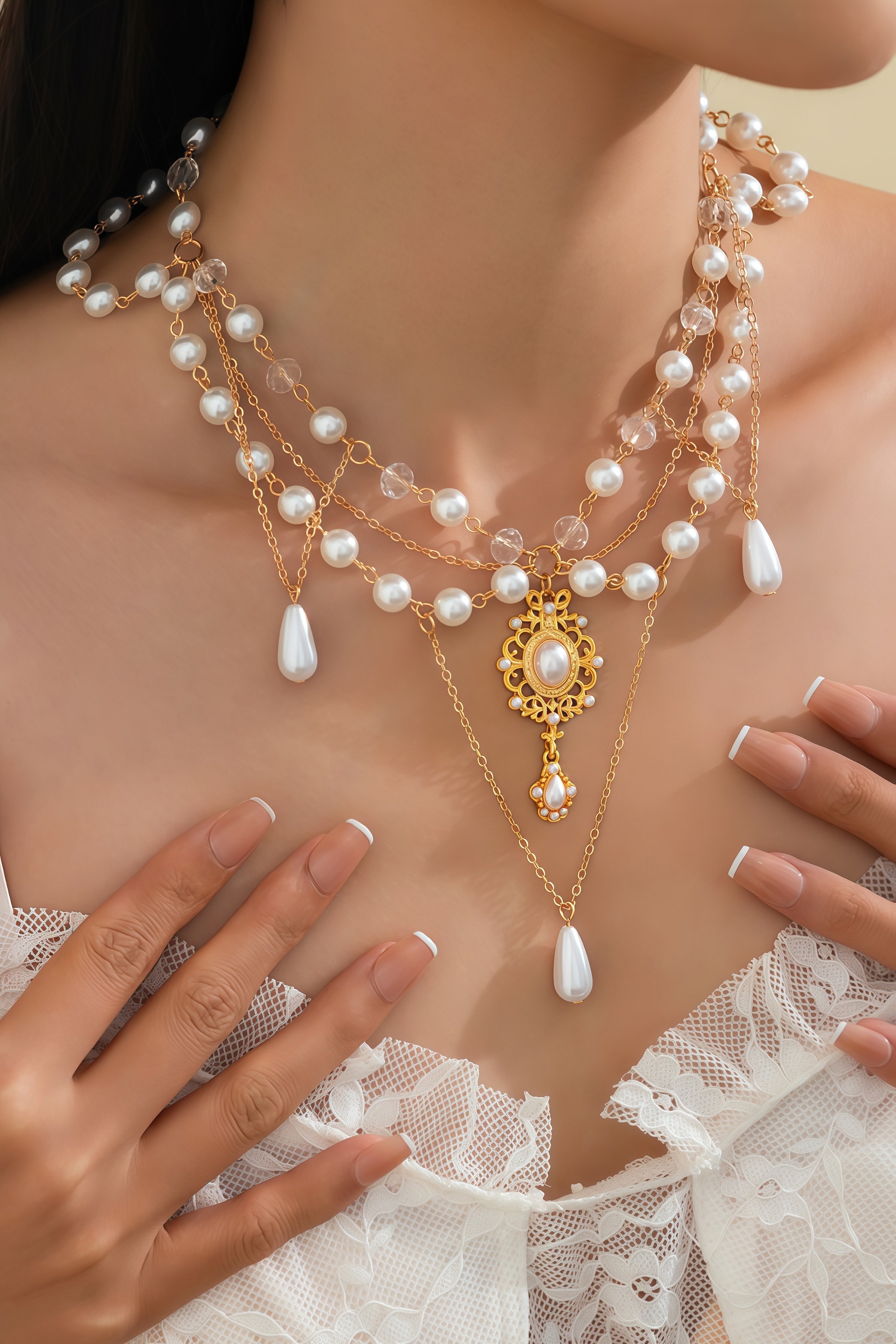 Gideon Pearl Drop Pendant Necklace