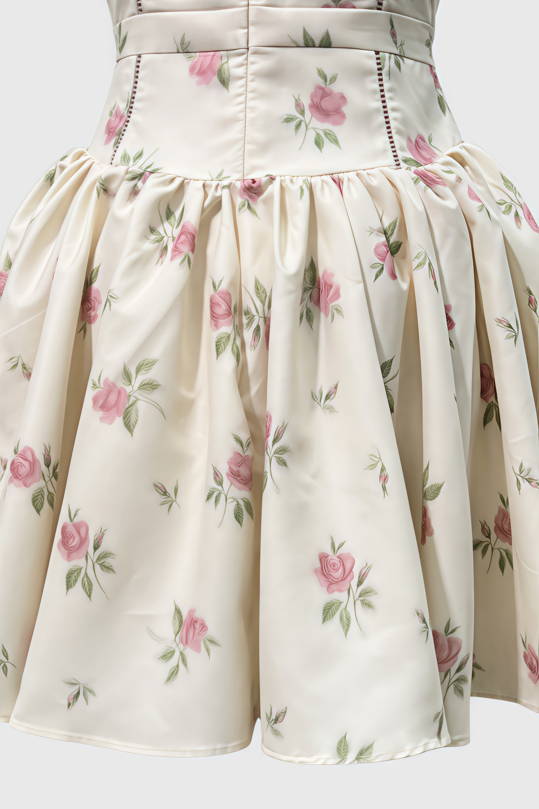 Noemie Rose Print Stretch Cotton Mini Dress