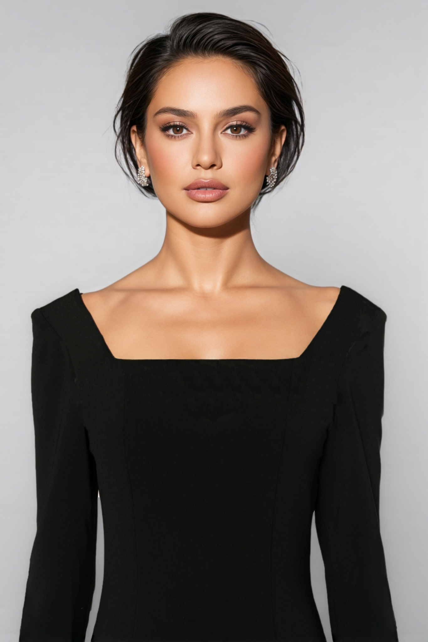 Amai Solid Colour A-line Maxi Dress