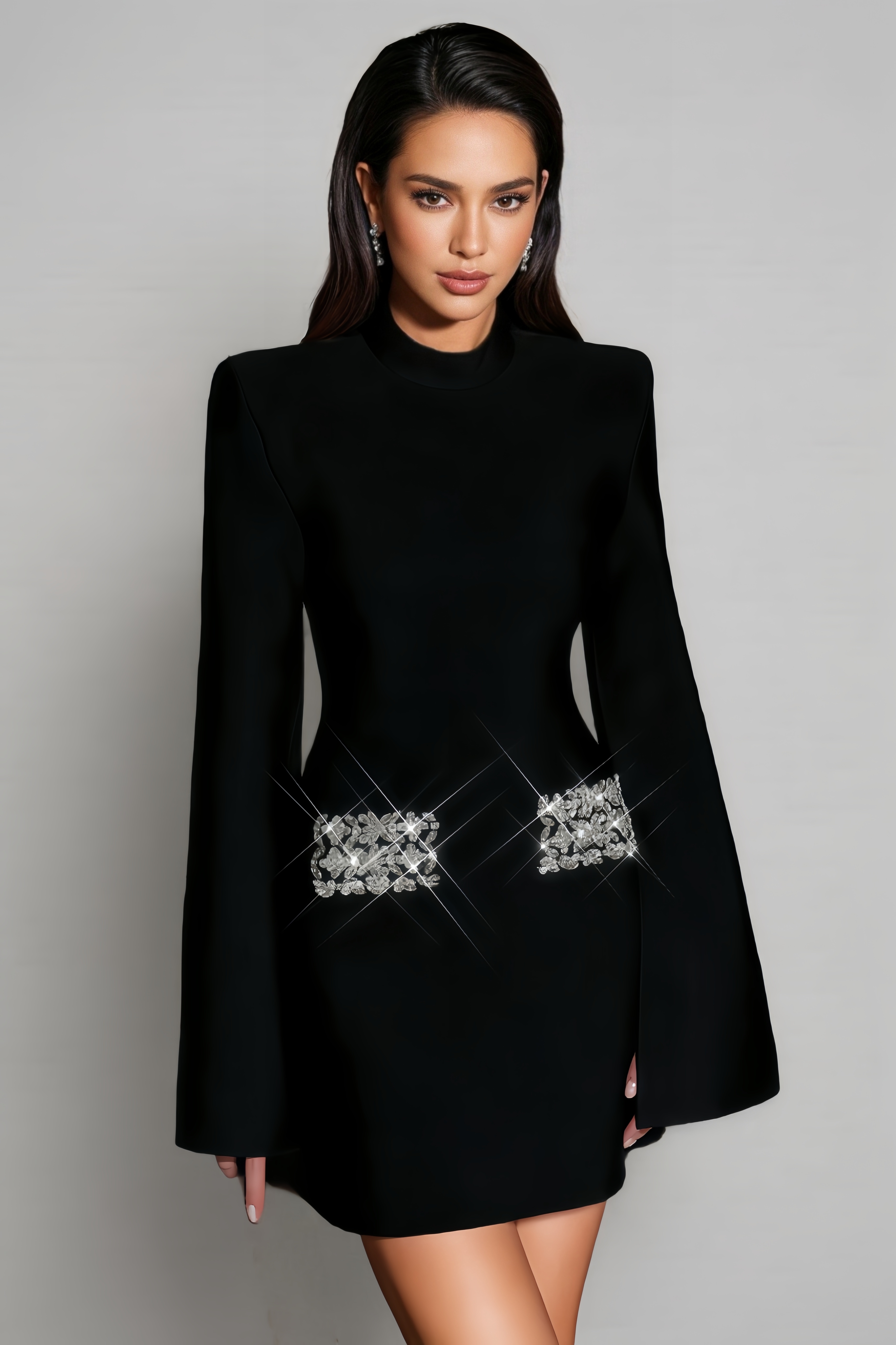 Brynd Bandage Diamond Mini Dress