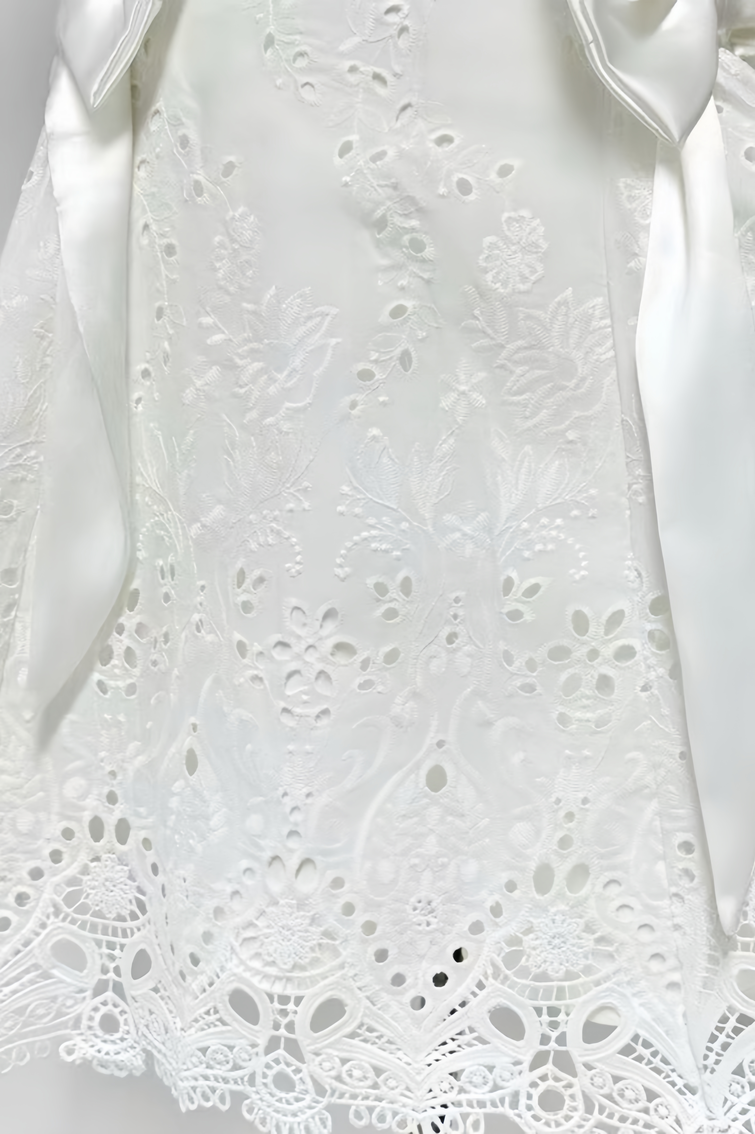 Fayeld White Broderie Anglais Frill Mini Dress