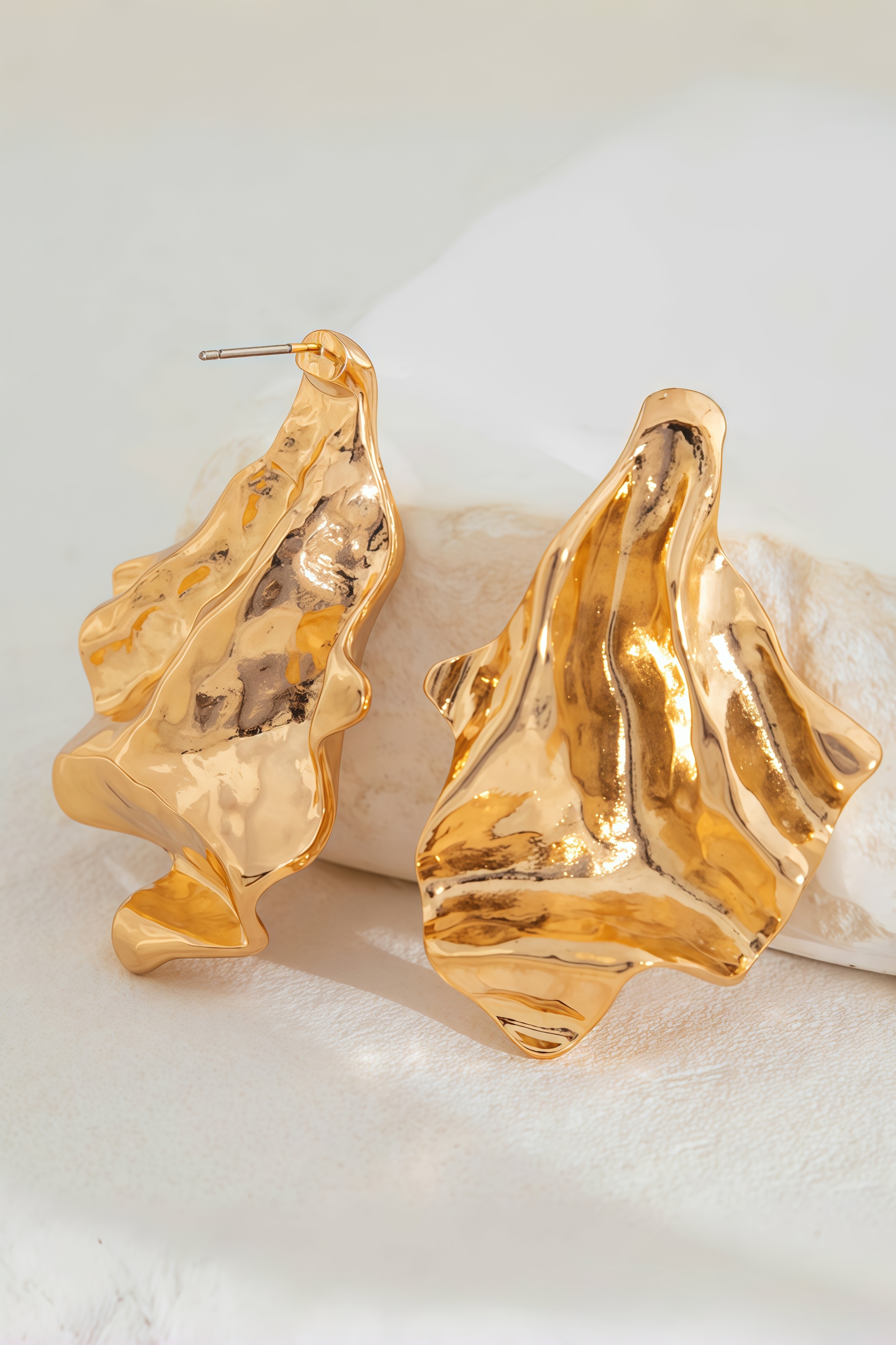 Rainier Irregular Gold Earrings