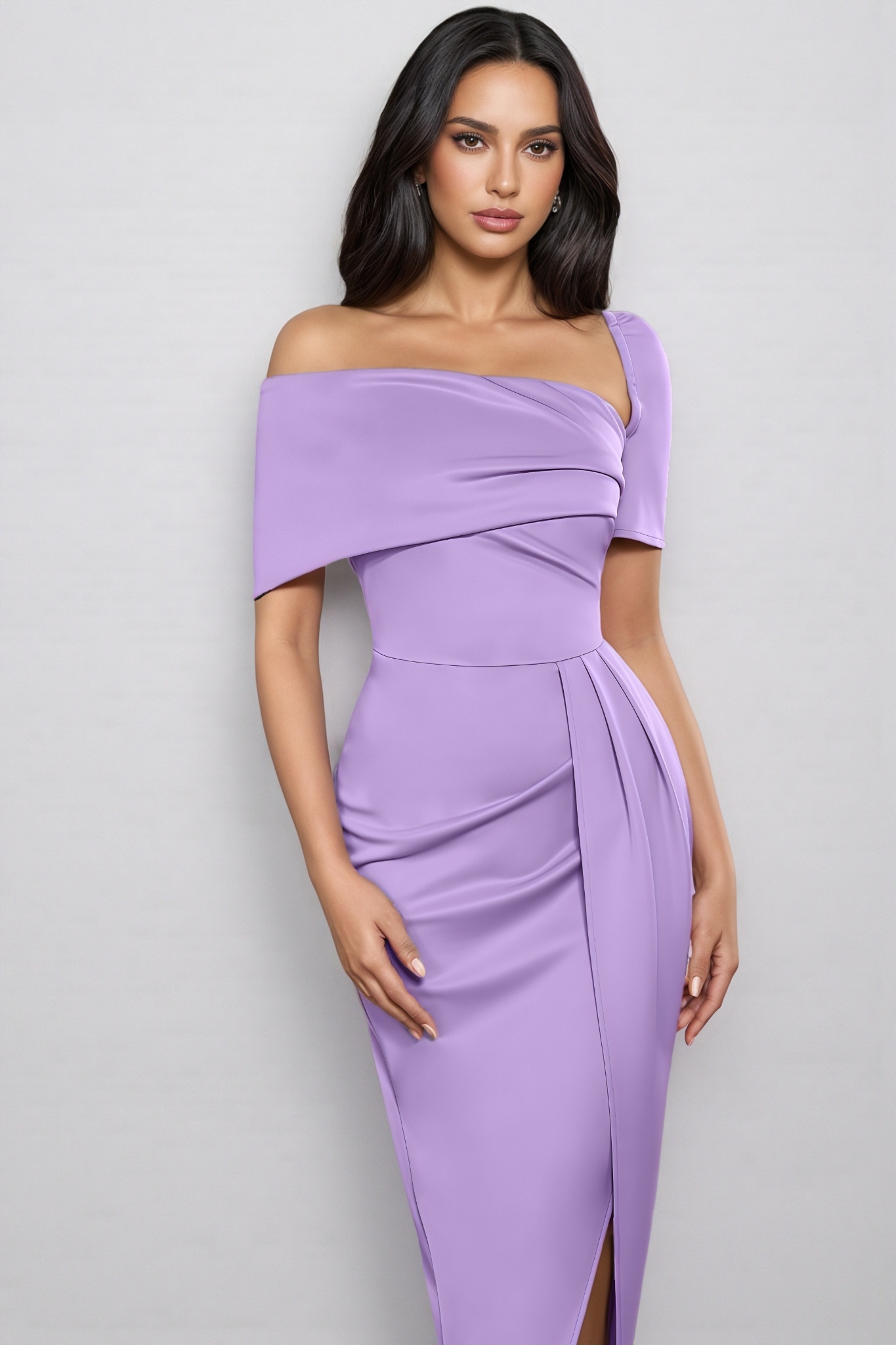 Lacie Sheath Irregular Midi Dress