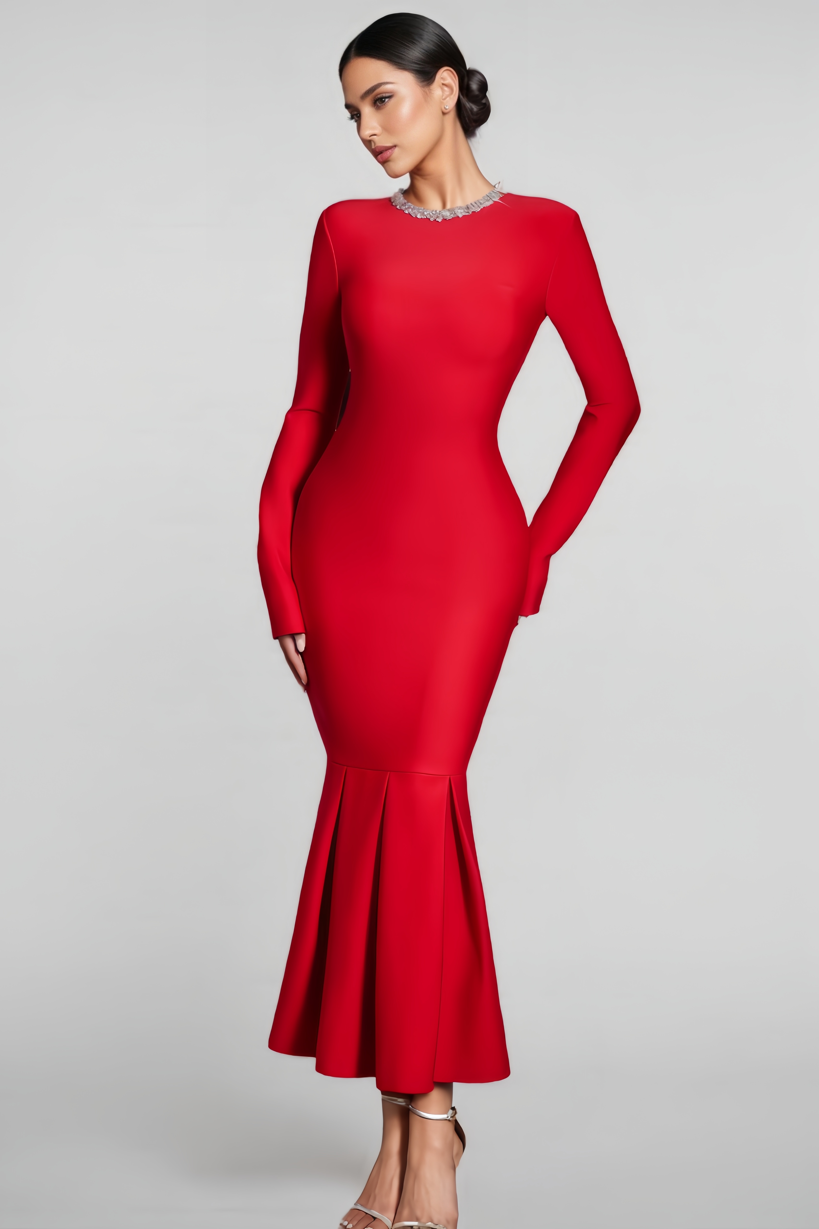 Lara Fitted Bandage Maxi Dress