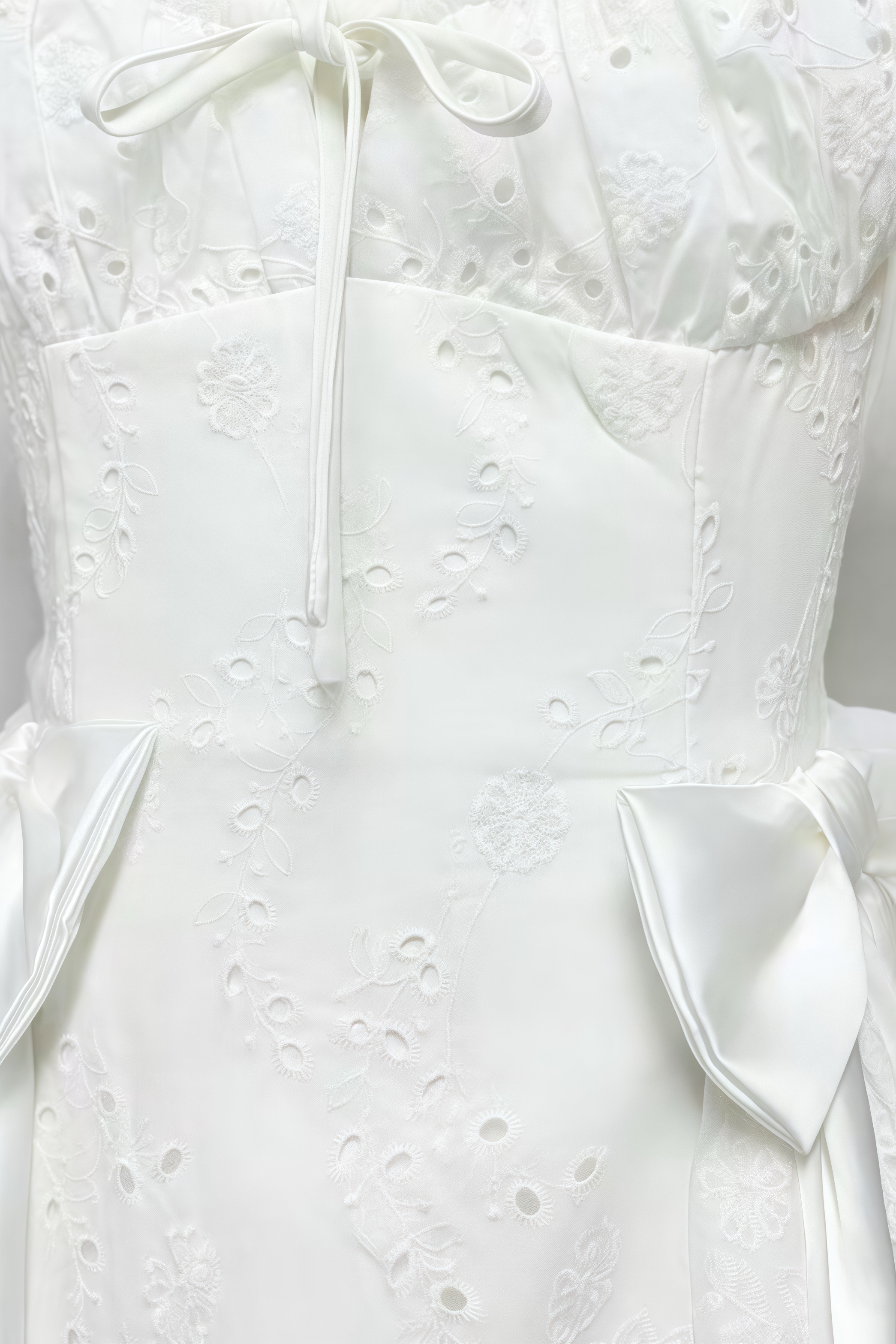 Fayeld White Broderie Anglais Frill Mini Dress