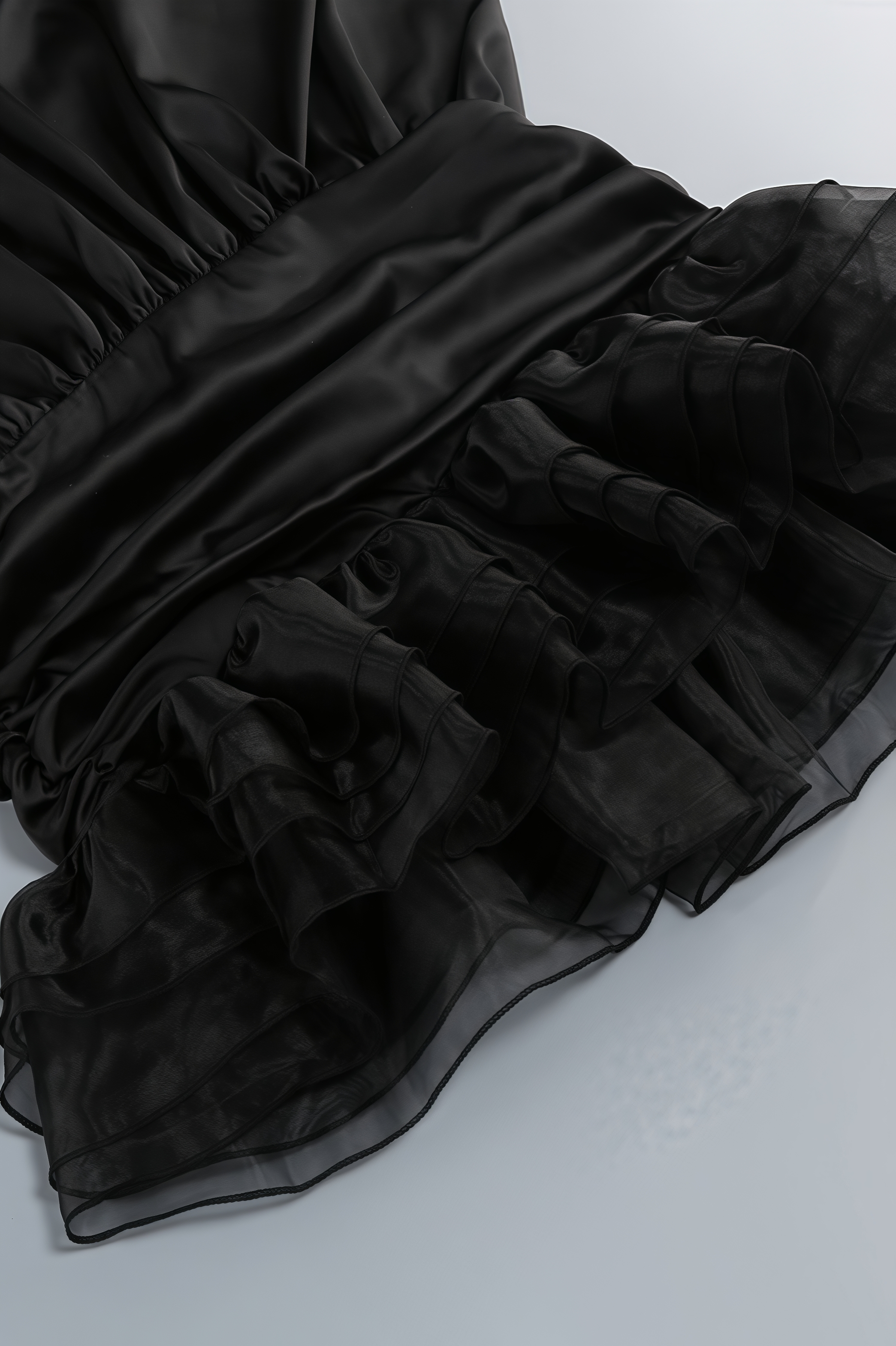 Faitd Black Strapless Backless Mini Dress