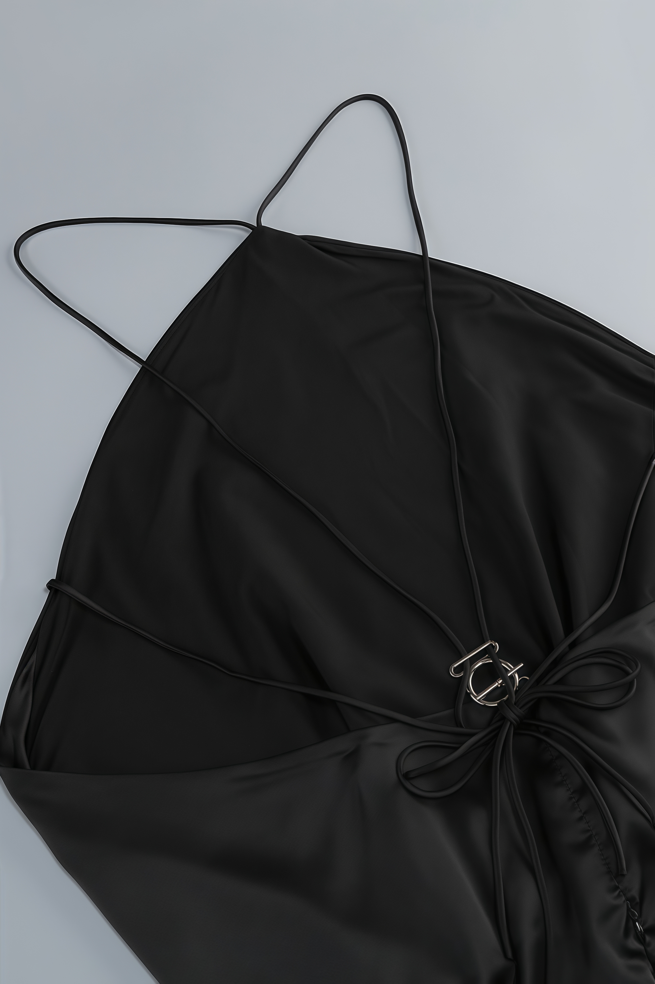 Faitd Black Strapless Backless Mini Dress