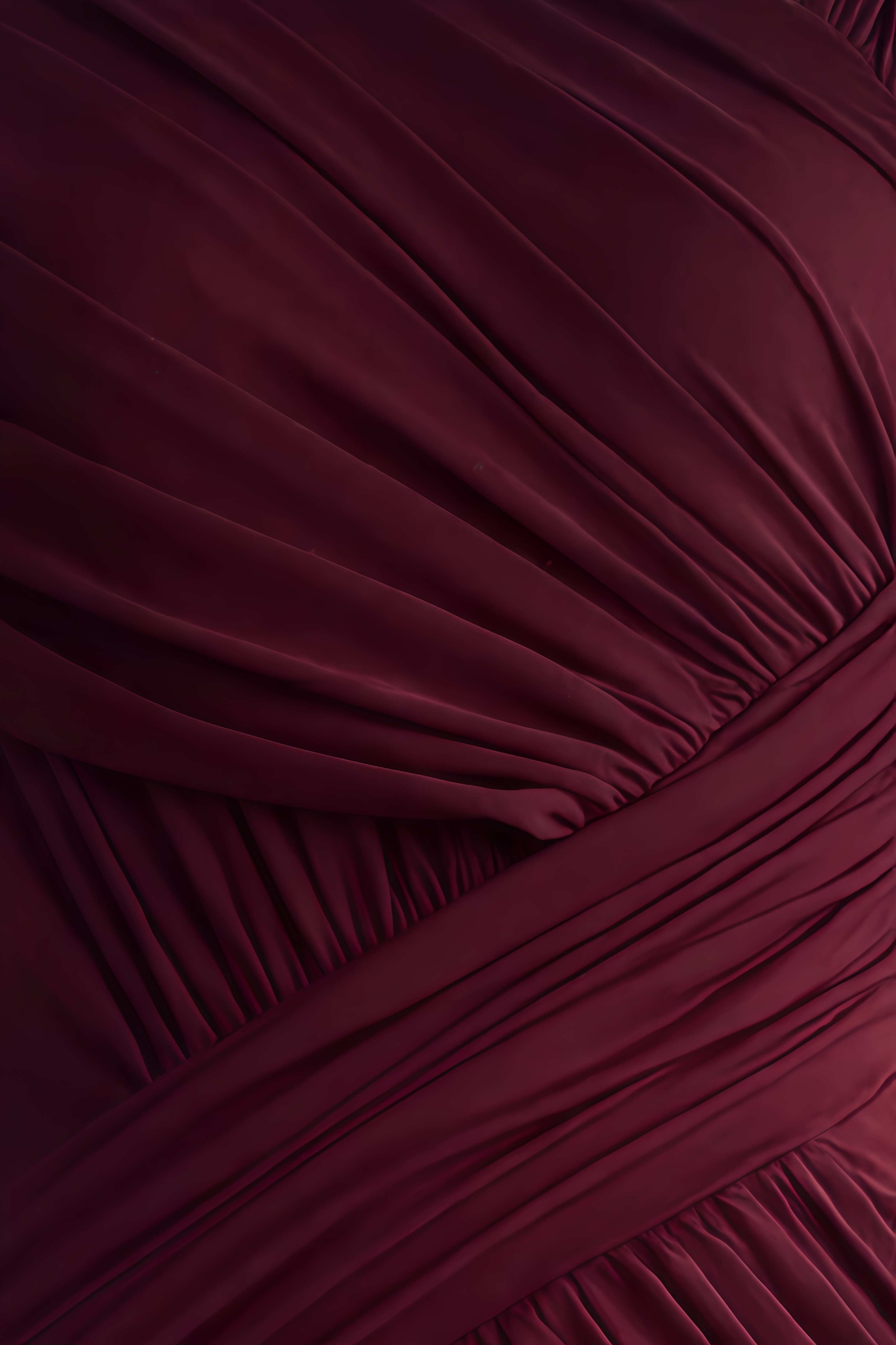 Viera Asymmetric Long sleeve Maxi Dress