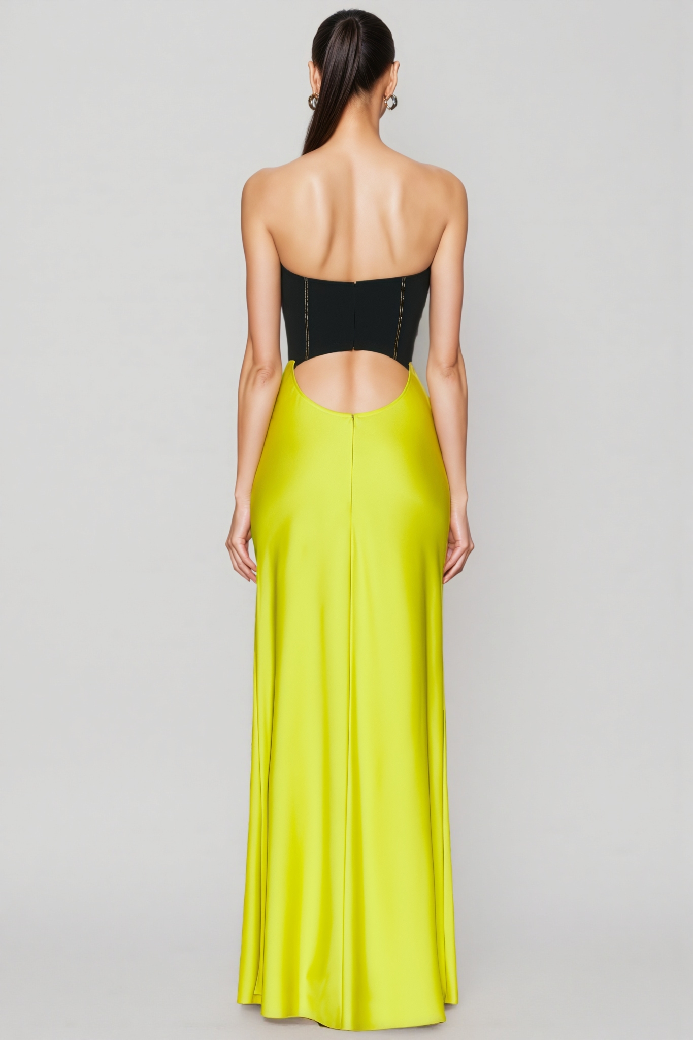 Raine Black Top Green Maxi Dress Set