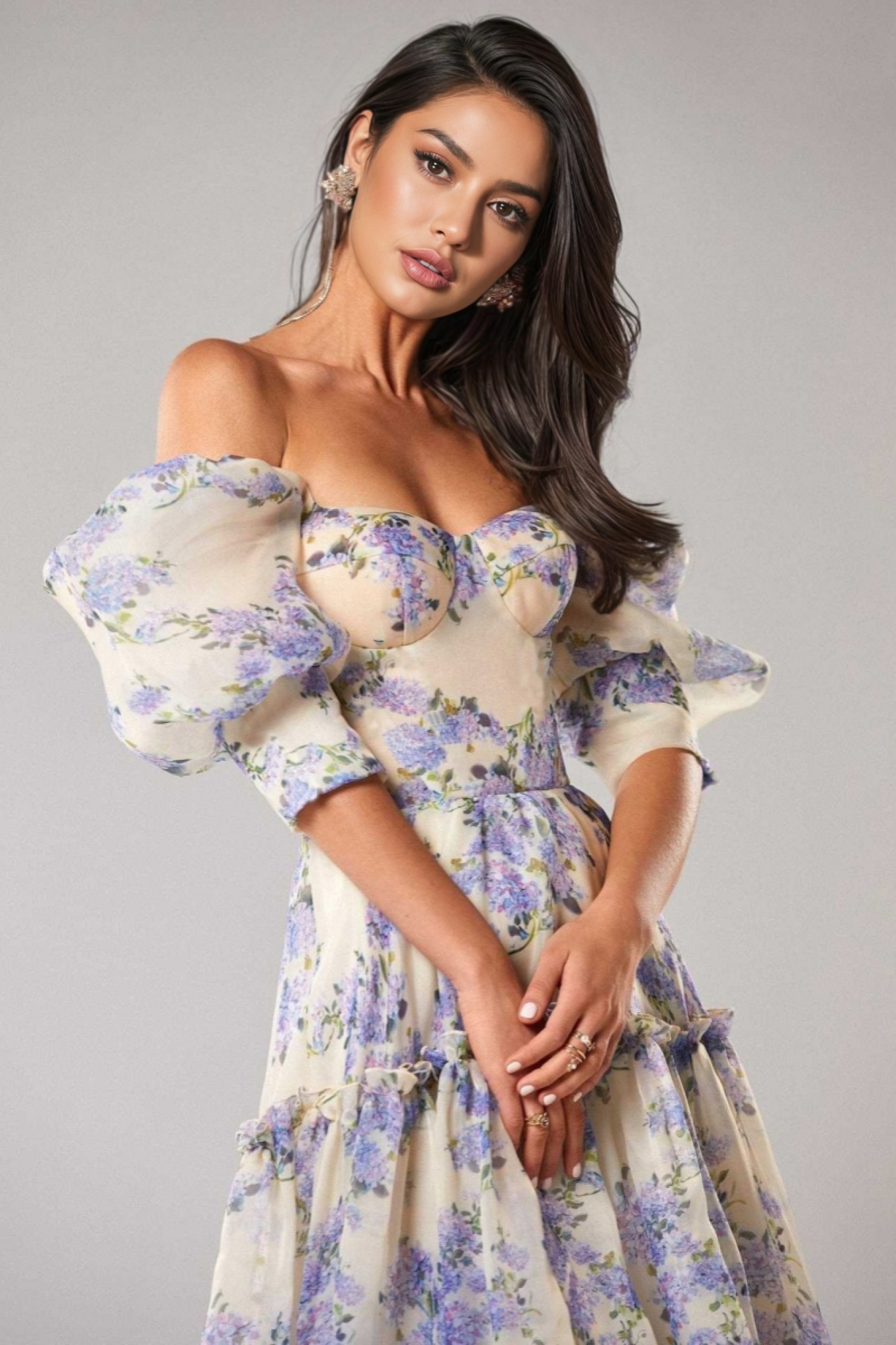 Lorraine Princess Sleeve Fairy Maxi Dress