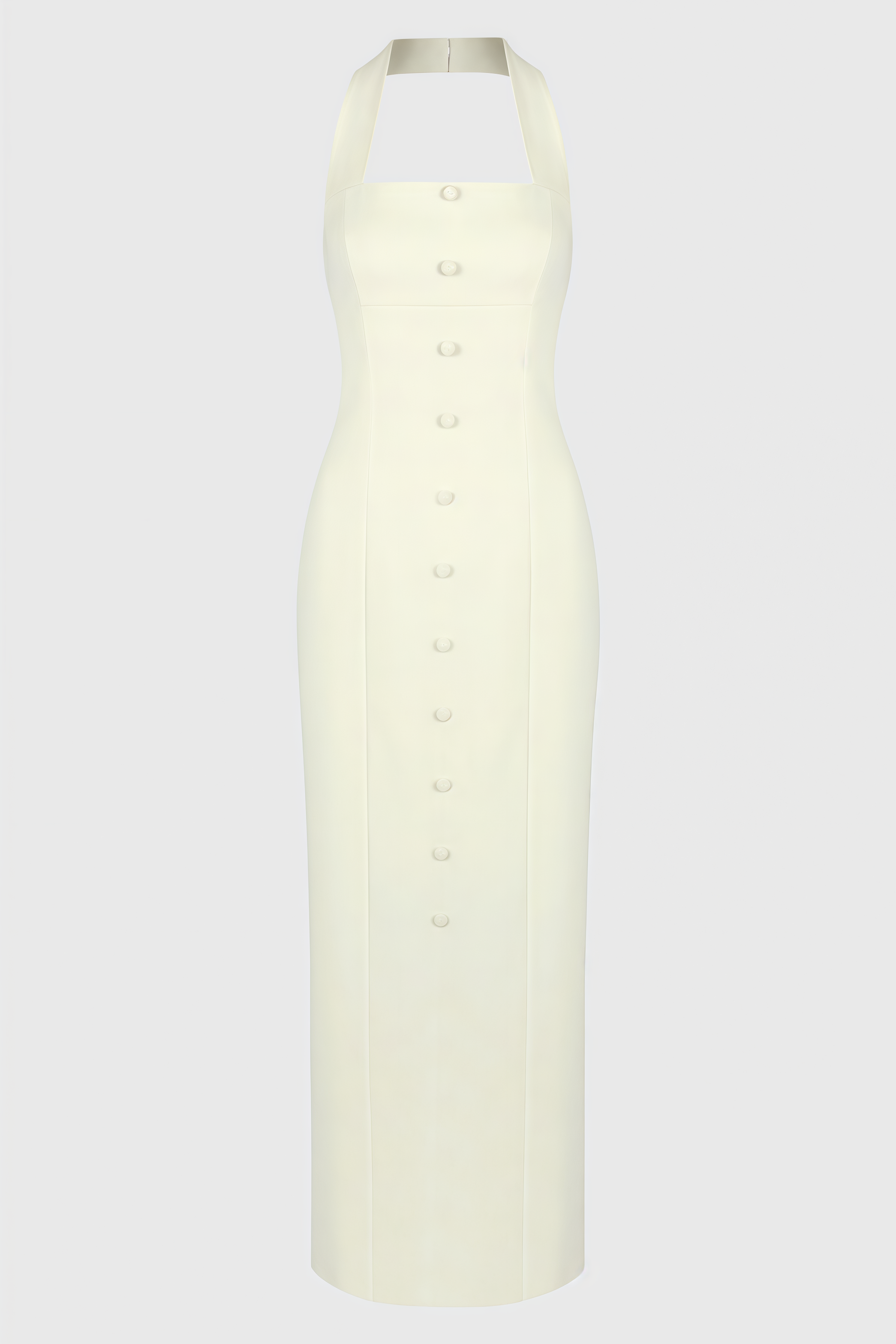 Alint Woven Halter Button Maxi Dress