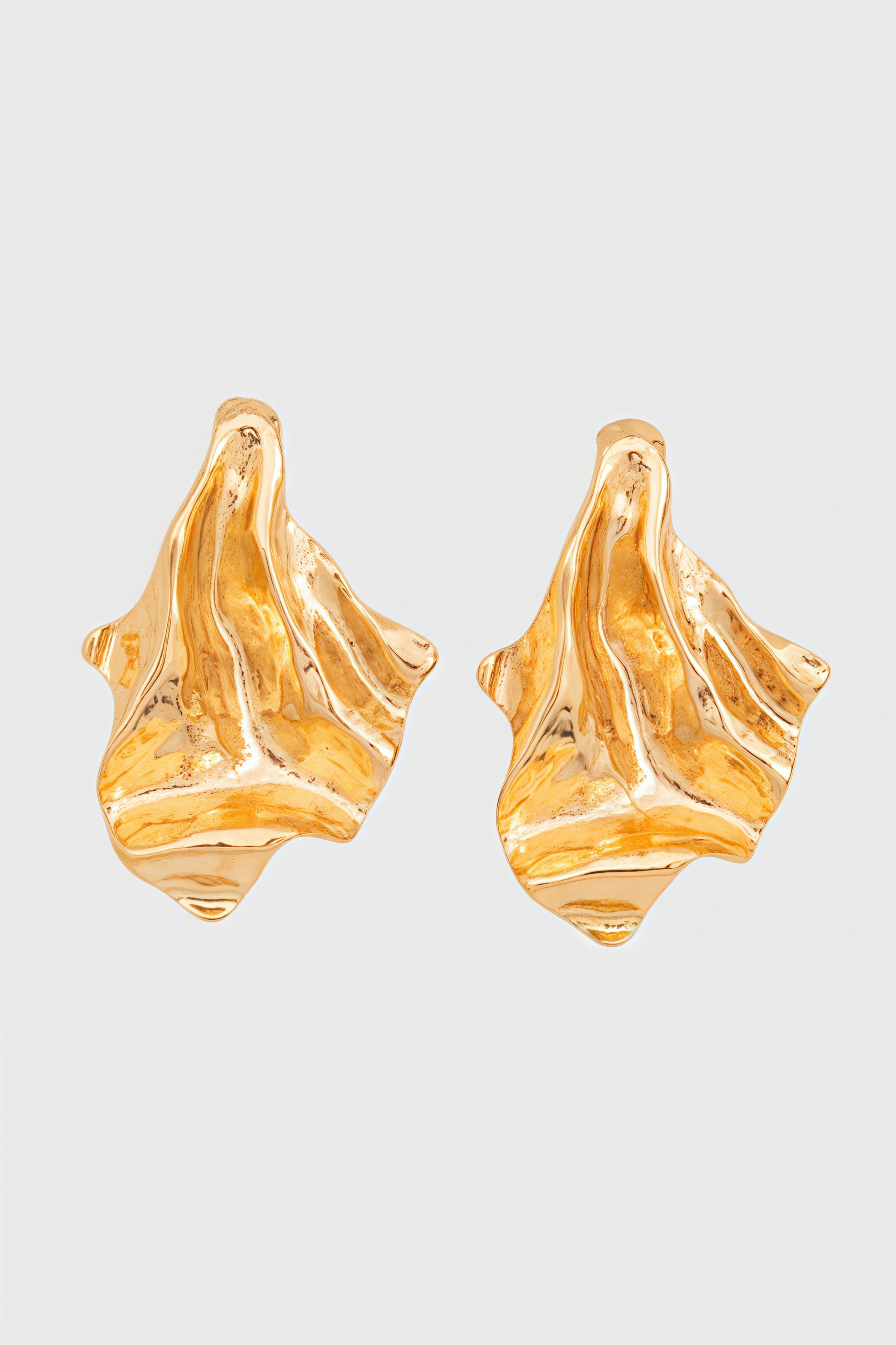 Rainier Irregular Gold Earrings