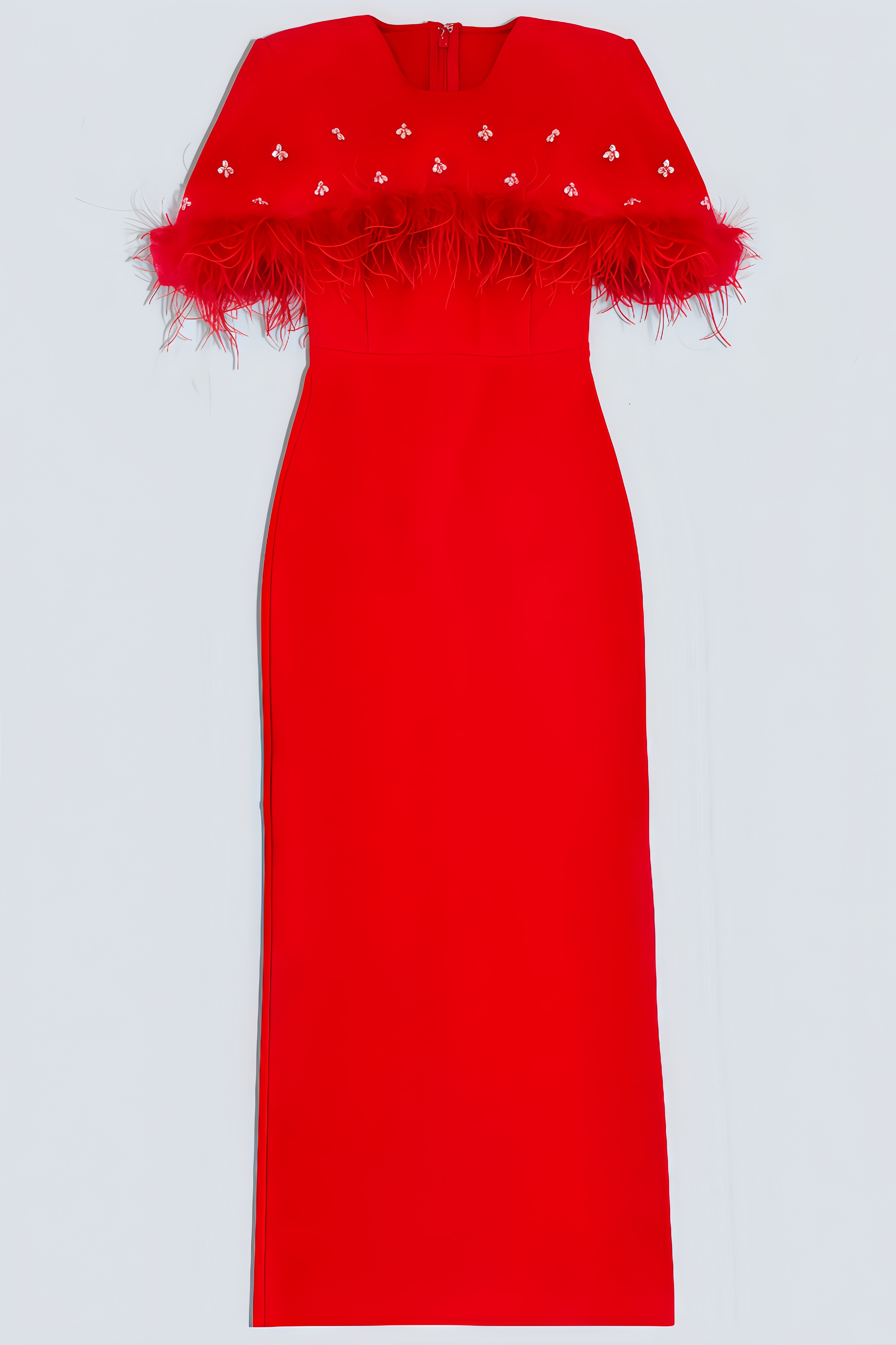 Rafik Cape Column Maxi Dress