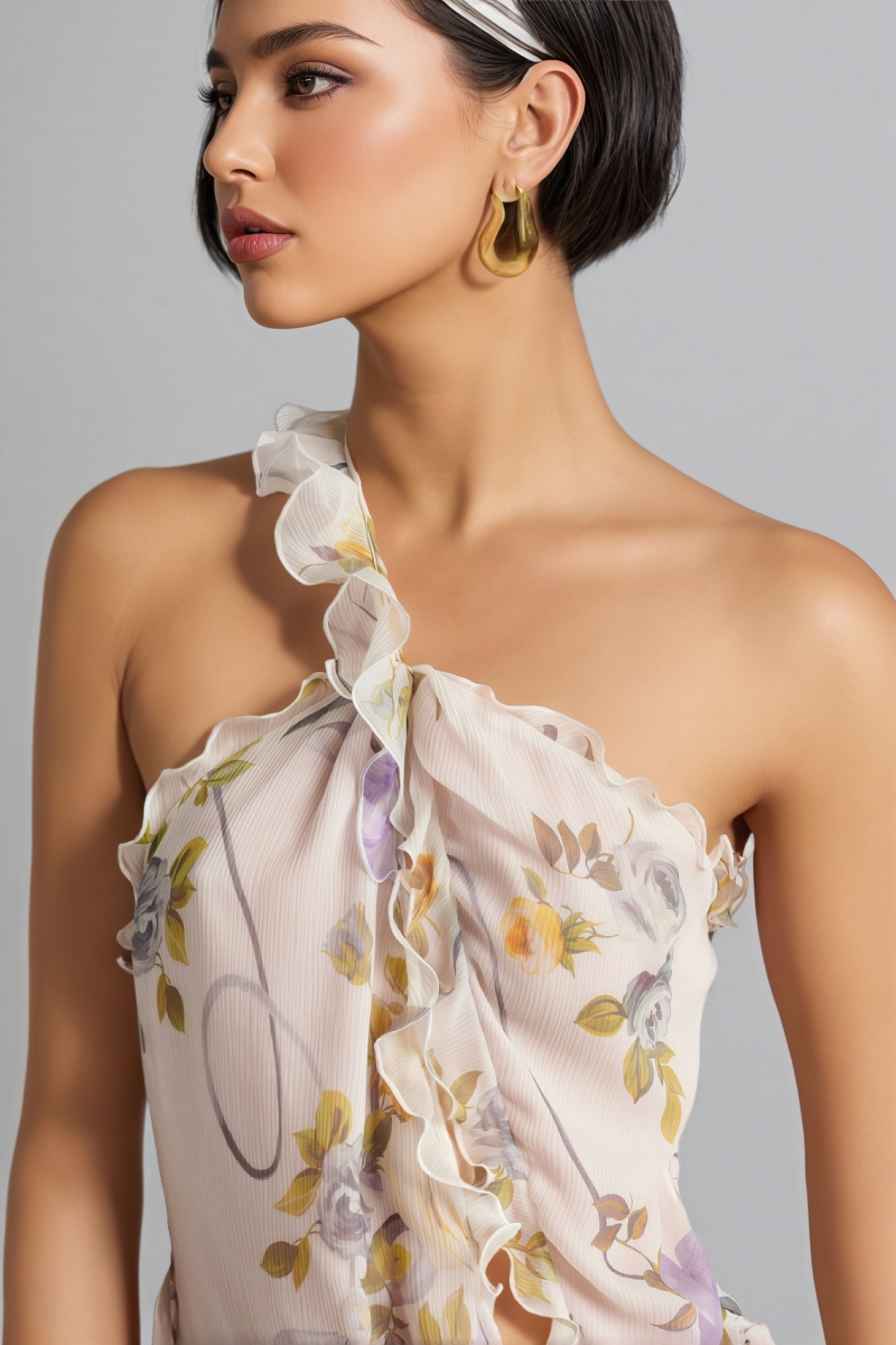 Fanyrt Backless Floral Maxi Dress