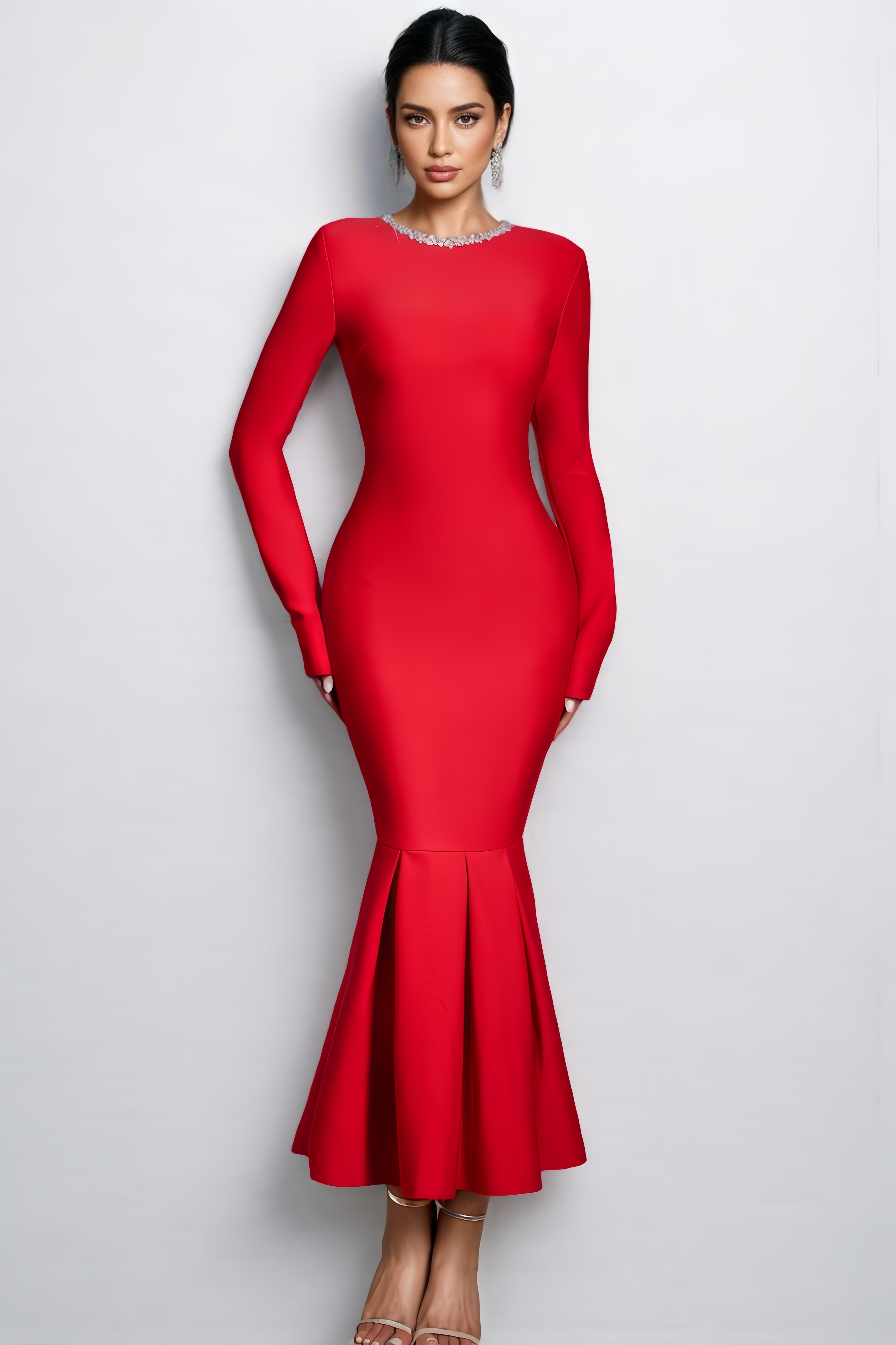 Lara Fitted Bandage Maxi Dress