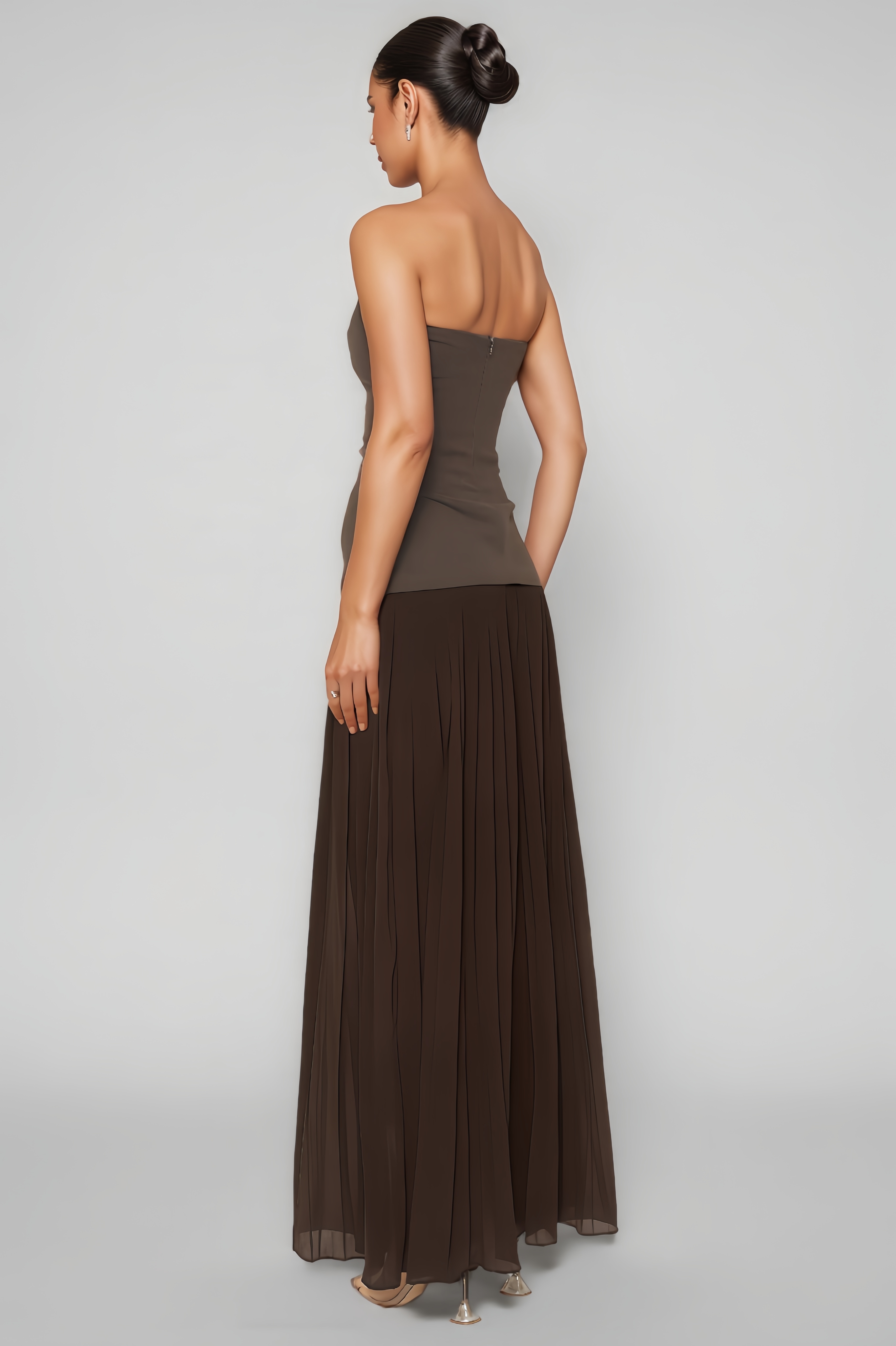 Nomi One-Shoulder Ruffled Maxi Dress