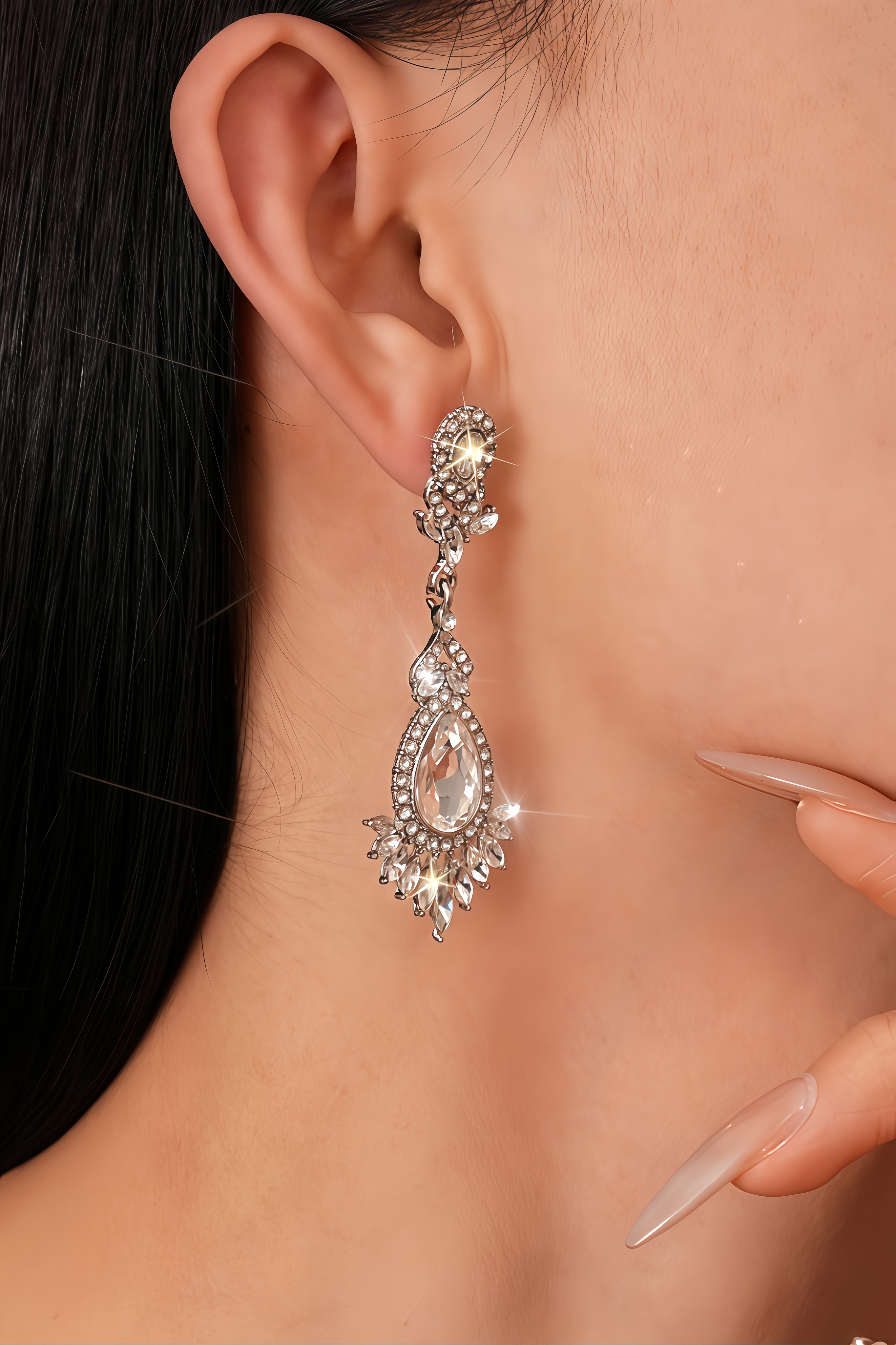 Thadt Diamond Geometry Earrings