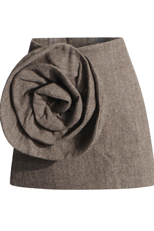 Fauna 3D Floral Mid Waist Mini Dress