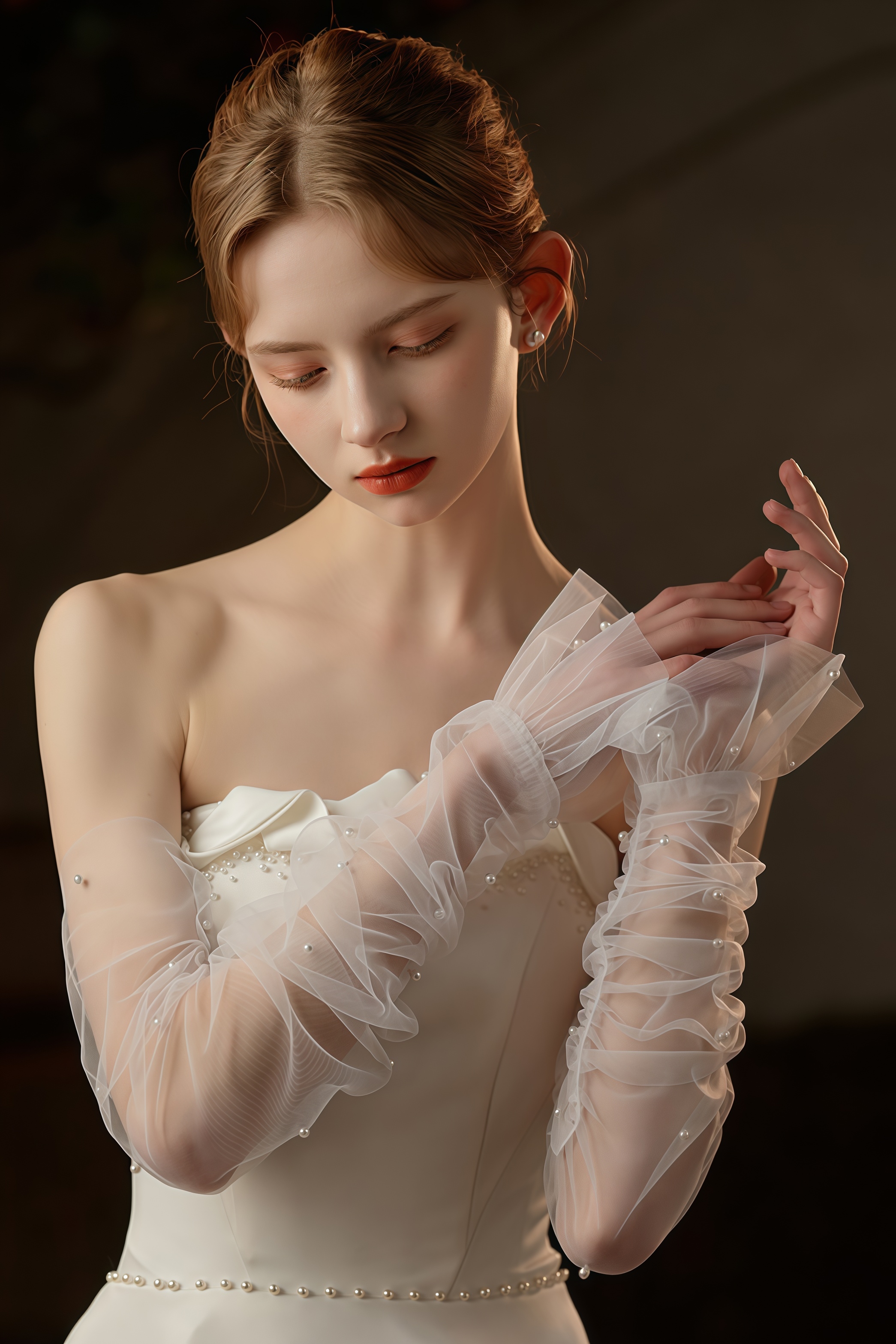 Uvien Mesh Pearl Gloves