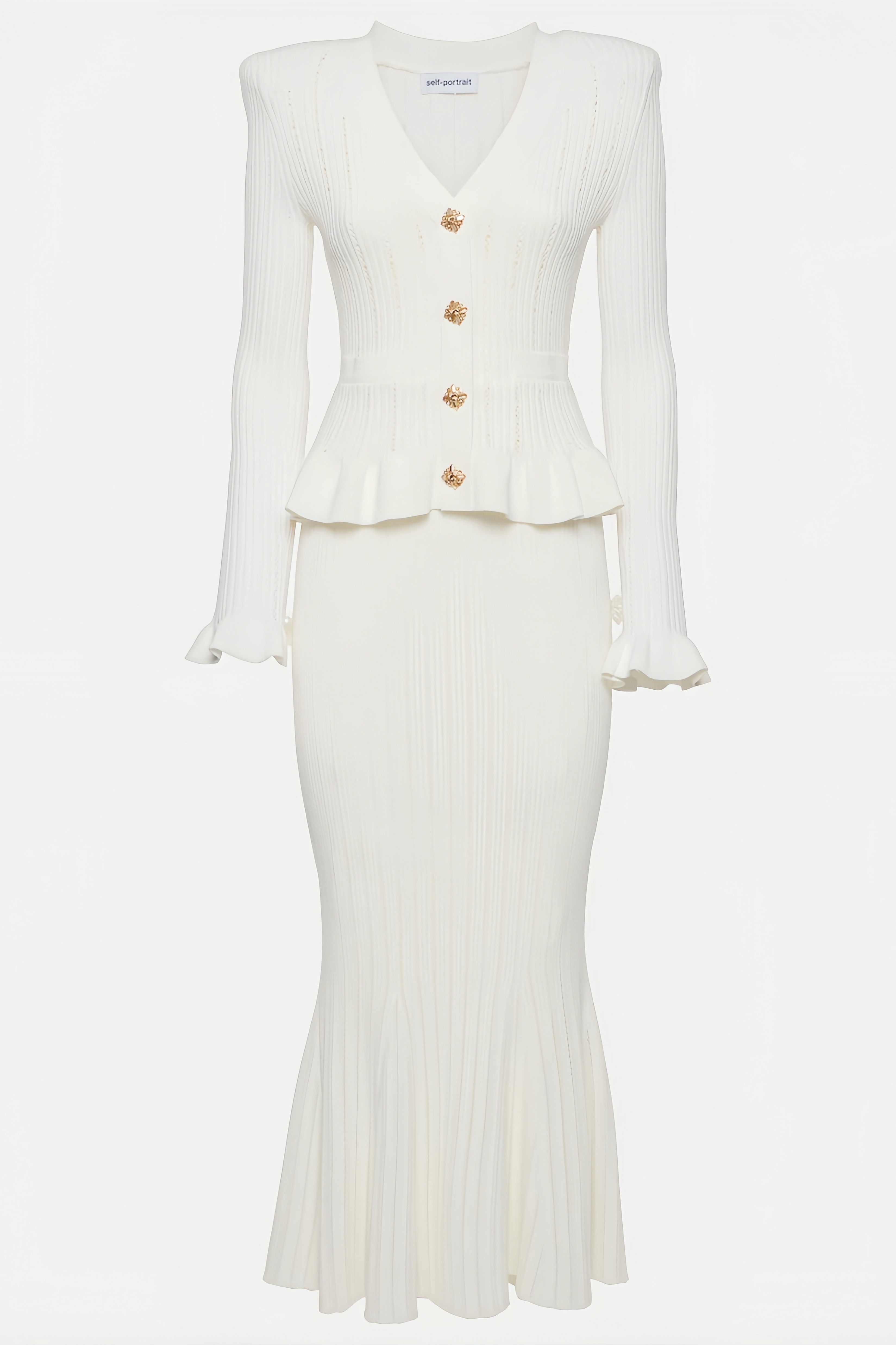 Raya Ruffle Hem Knit Maxi Dress Set